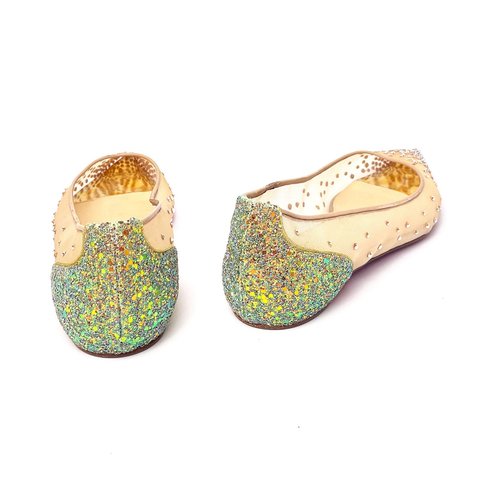 Christian Louboutin Sparkley Flats Size US 7.5 / IT 37.5 - 3 Thumbnail
