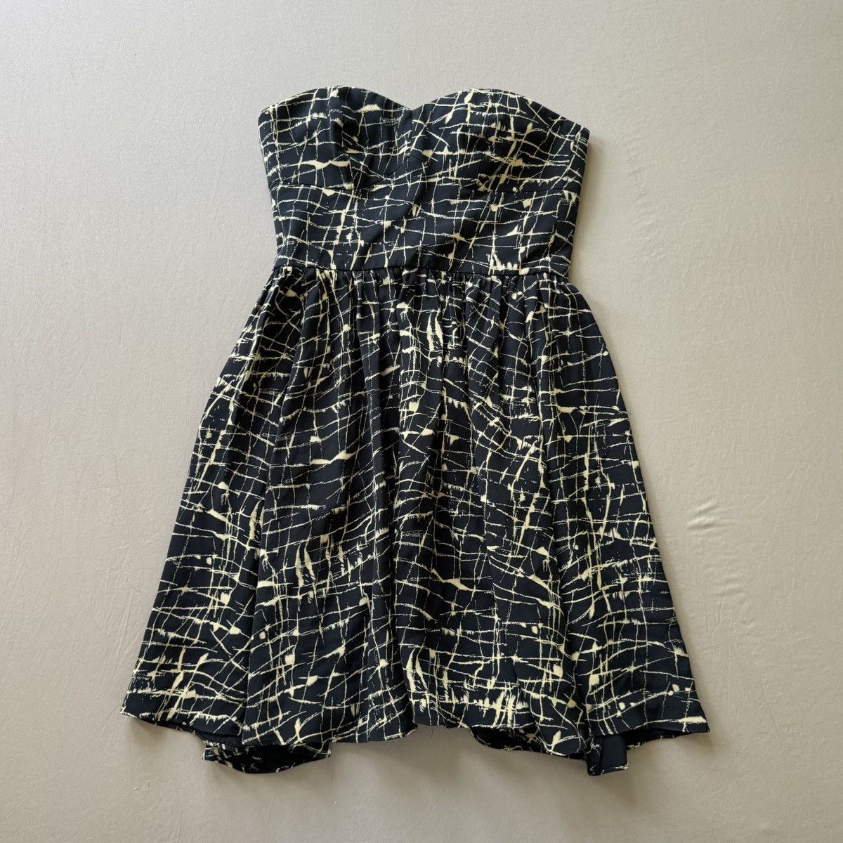 Other Jay Godfrey Strapless Fit & Flare Silk Mini Dress Size S / US 4 / IT 40 - 1 Thumbnail
