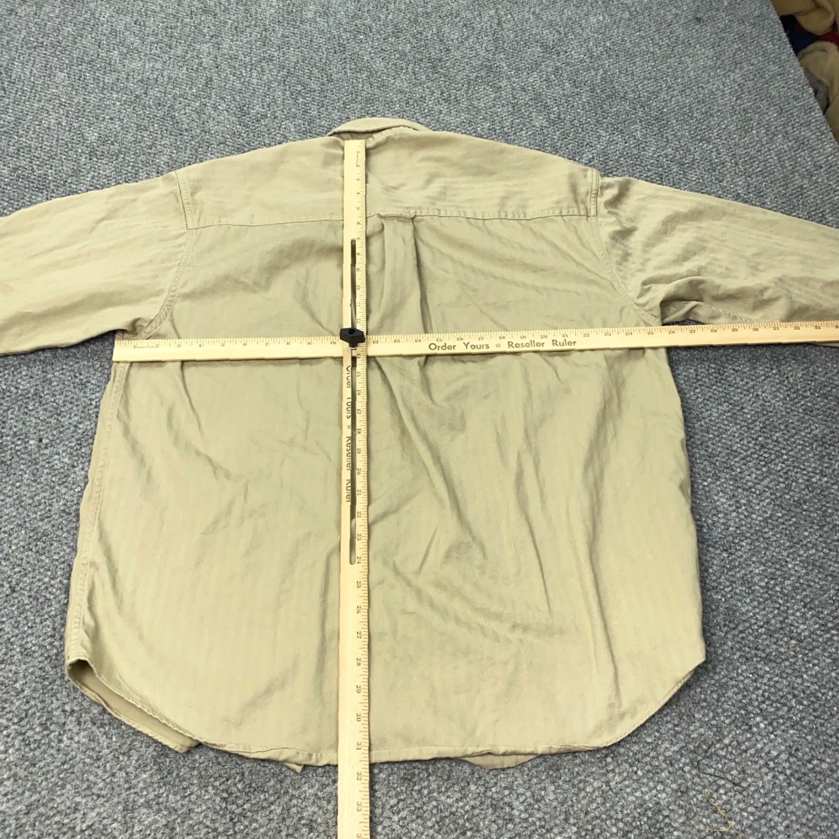 Ralph Lauren VINTAGE Chaps Ralph Lauren Button-Up Shirt Mens XL Beige Herringbone Long Sleeve Casual Workwear Size US XL / EU 56 / 4 - 6 Thumbnail