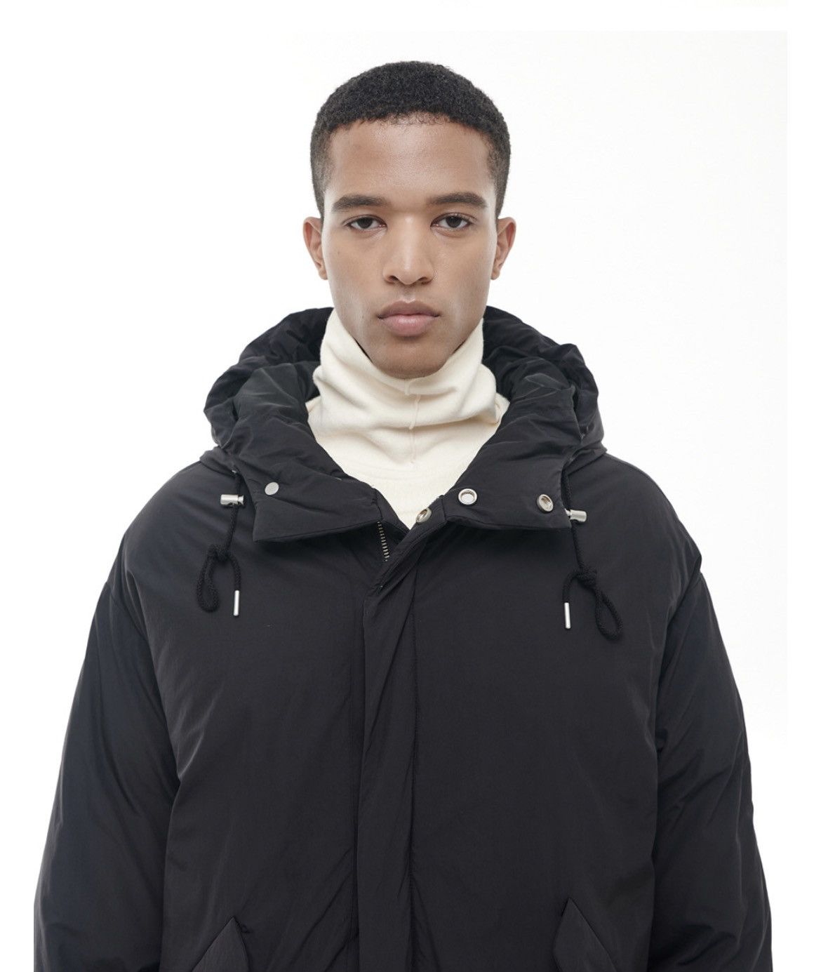 POST ARCHIVE FACTION (PAF) BESLOW Oversized M65 Hood Short Down Parka Jacket Black Size US M / EU 48-50 / 2 - 16 Thumbnail