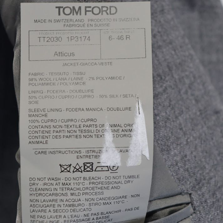 Tom Ford o1rshd1 Jacket Blazer in Grey Size US M / EU 48-50 / 2 - 10 Thumbnail