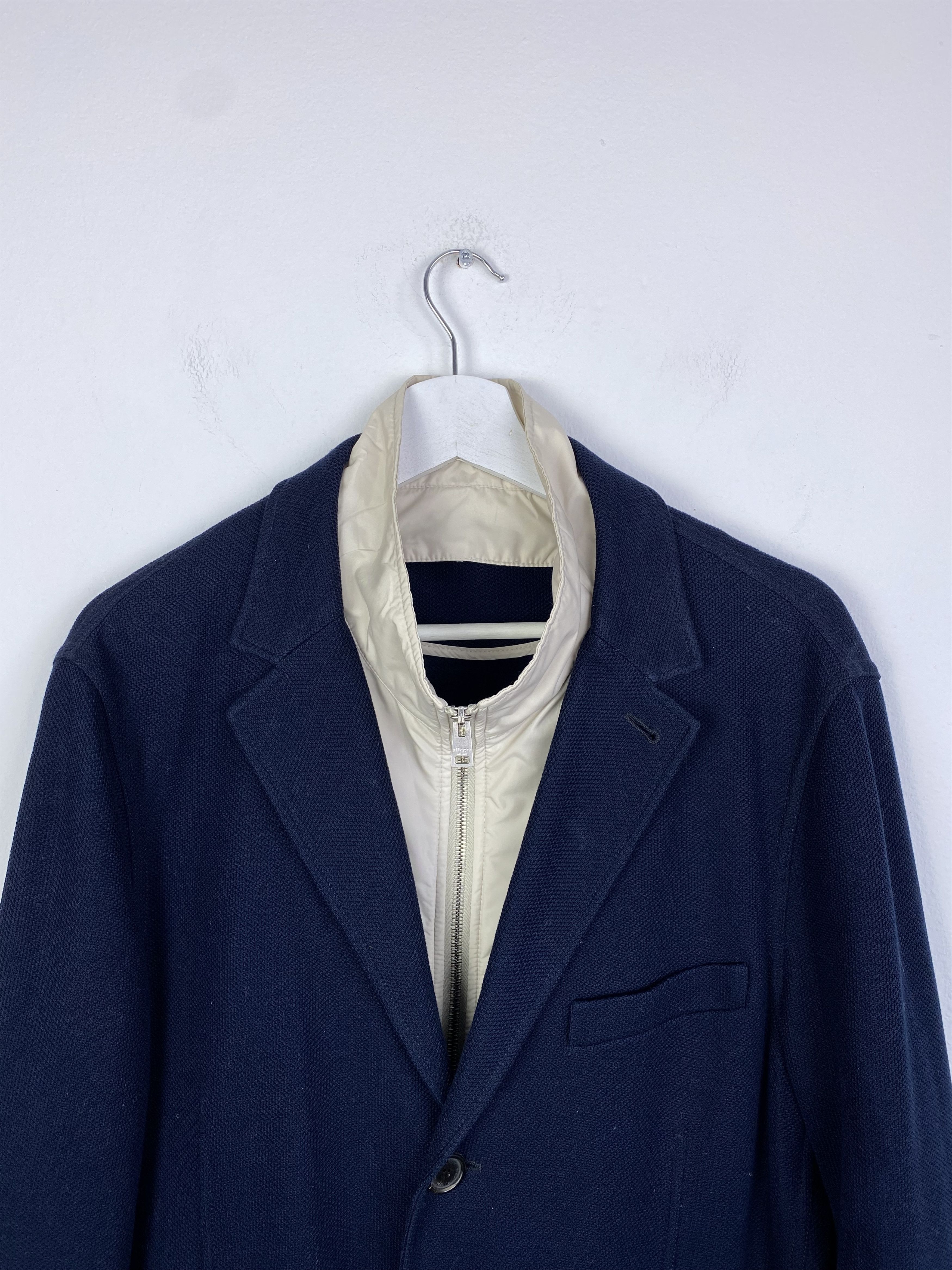 Allegri Allegri Milano Cotton Jersey Relaxed Fit Blazer Size 52 Size 52R - 2 Thumbnail