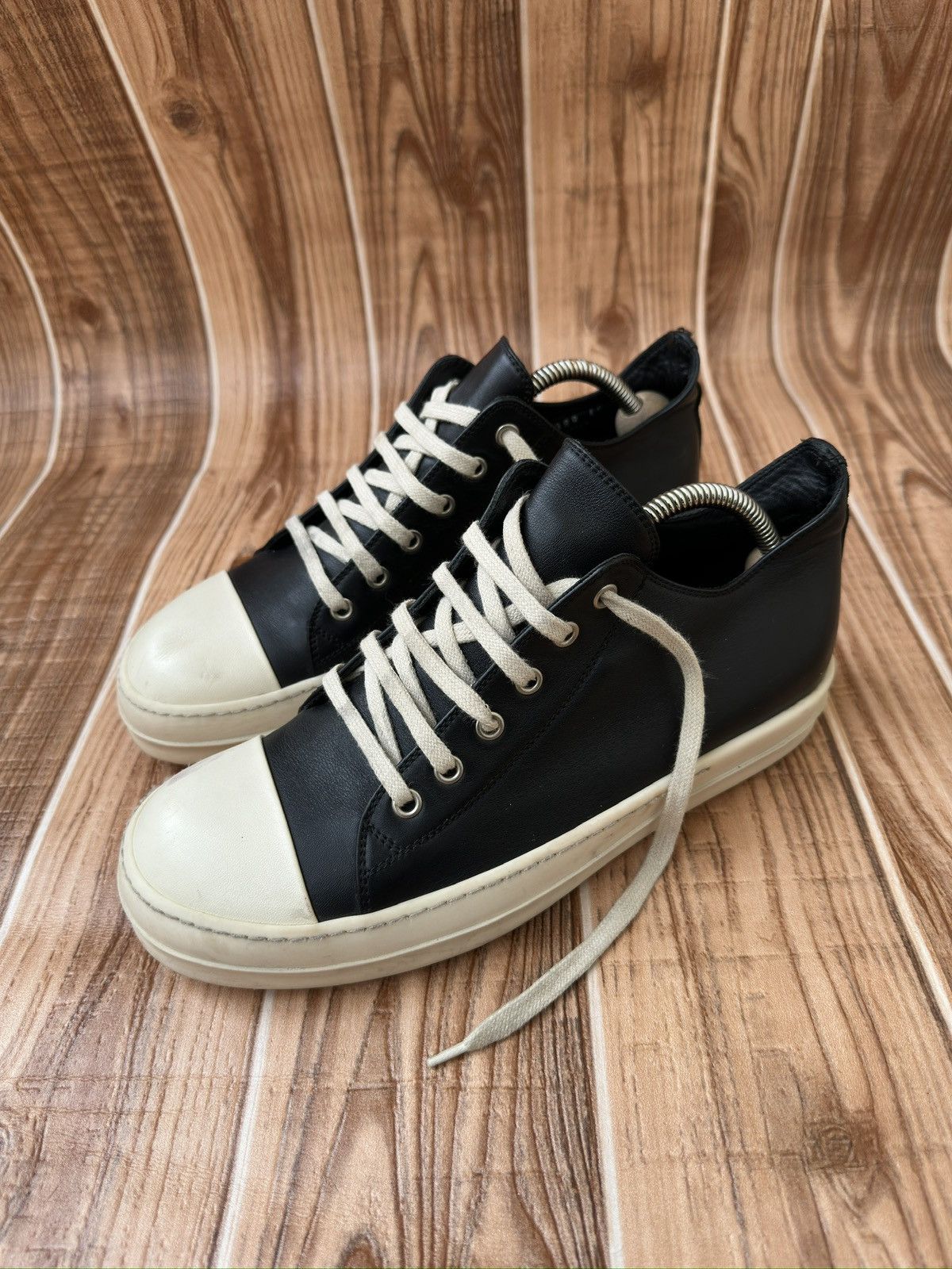 Rick Owens S/S 17 Black Milk Mainline Ramones Sneaks Size US 7 / EU 40 - 4 Thumbnail