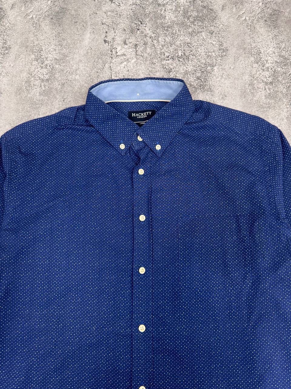 Hackett Hackett London Men Shirt Slim Fit Pattern Navy Size L Size US L / EU 52-54 / 3 - 2 Thumbnail