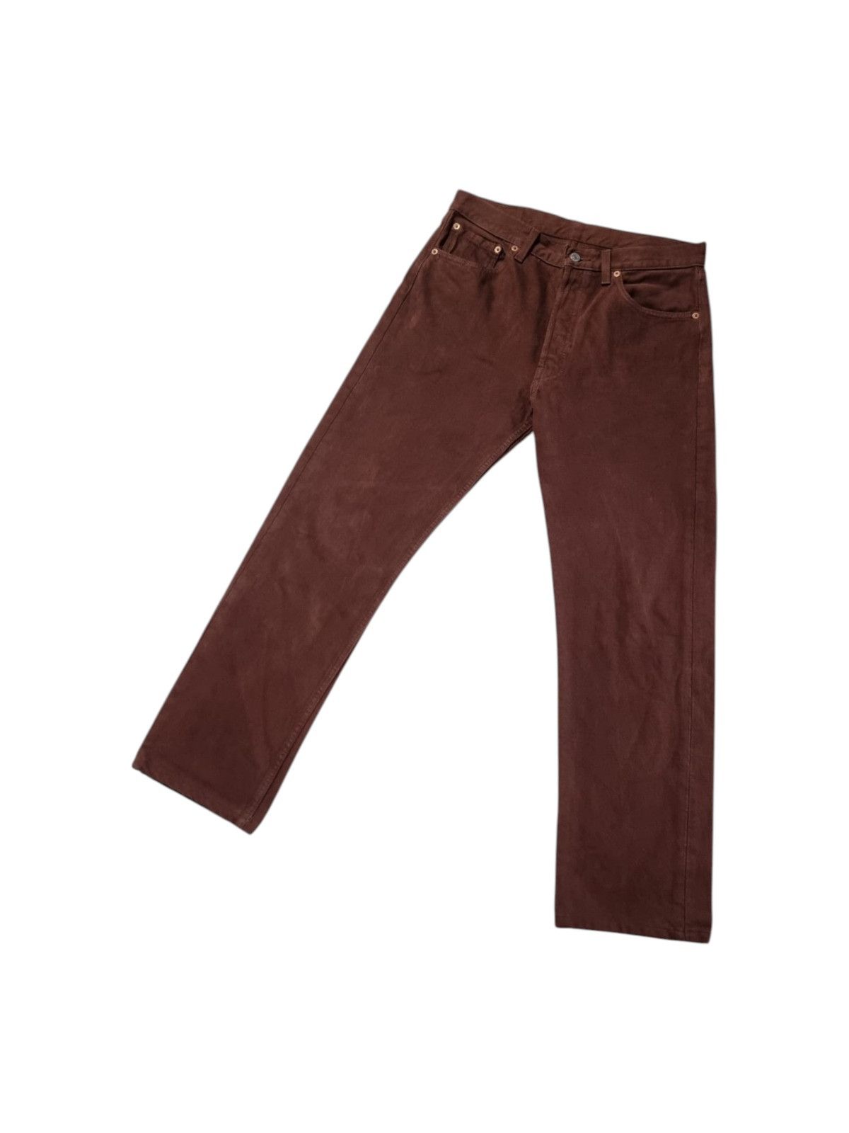 Levi's × Vintage vintage 90s Levi's straight jeans brown 33x32 mens womens Size US 32 / EU 48 - 2 Thumbnail