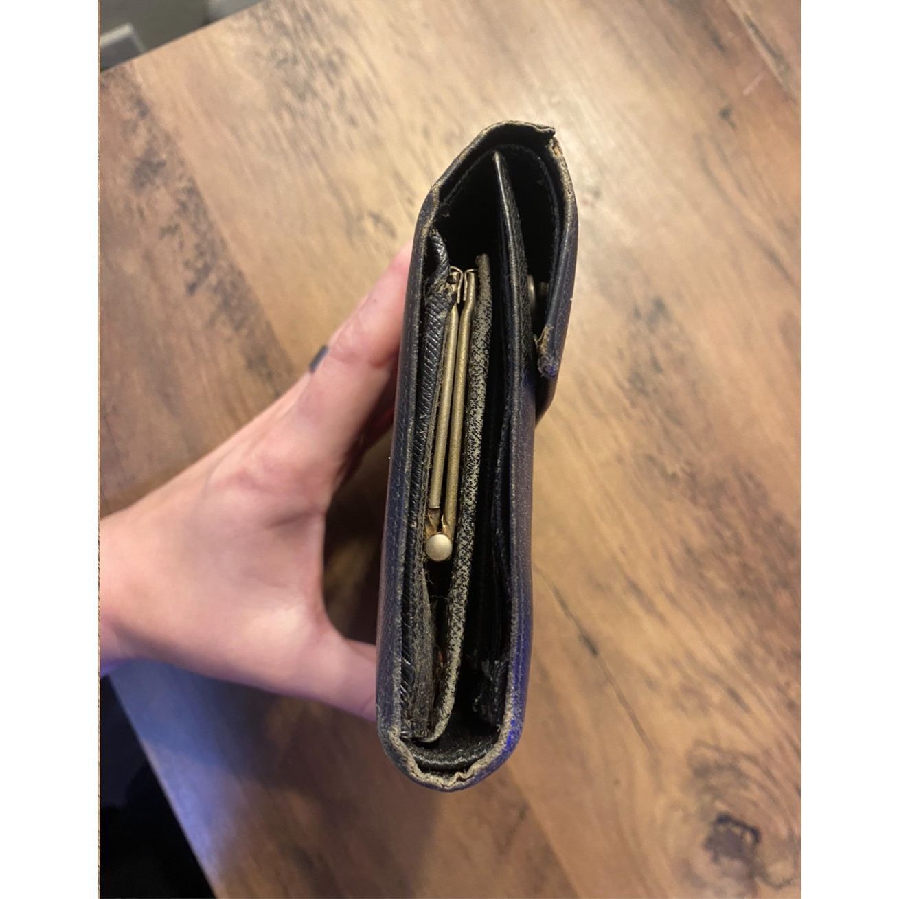 Prada PRADA Compact Wallet Nero Saffiano Triangle Size ONE SIZE - 4 Thumbnail