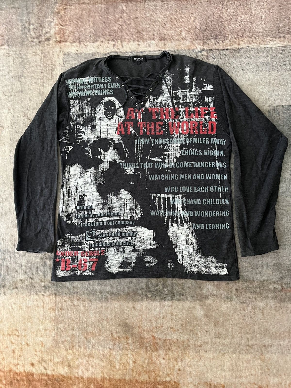 Hysteric Glamour × Japanese Brand × Vintage AT the Life AT The World Tee Size US L / EU 52-54 / 3 - 4 Thumbnail