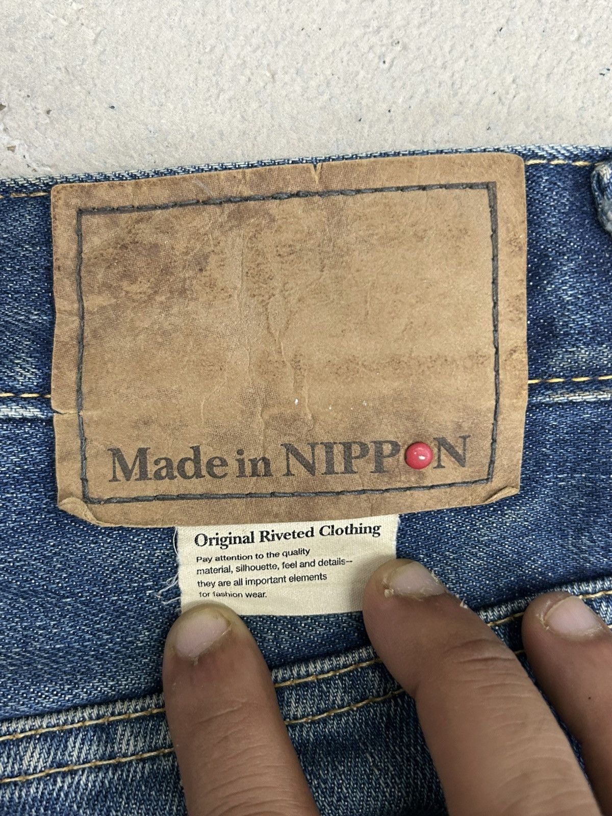 Japanese Brand × Vintage Nippon Japan Made Jean Statement Pants Splatter Painter Size US 31 - 21 Thumbnail