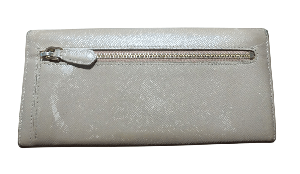 Prada Saffiano Leather Logo Long Wallet