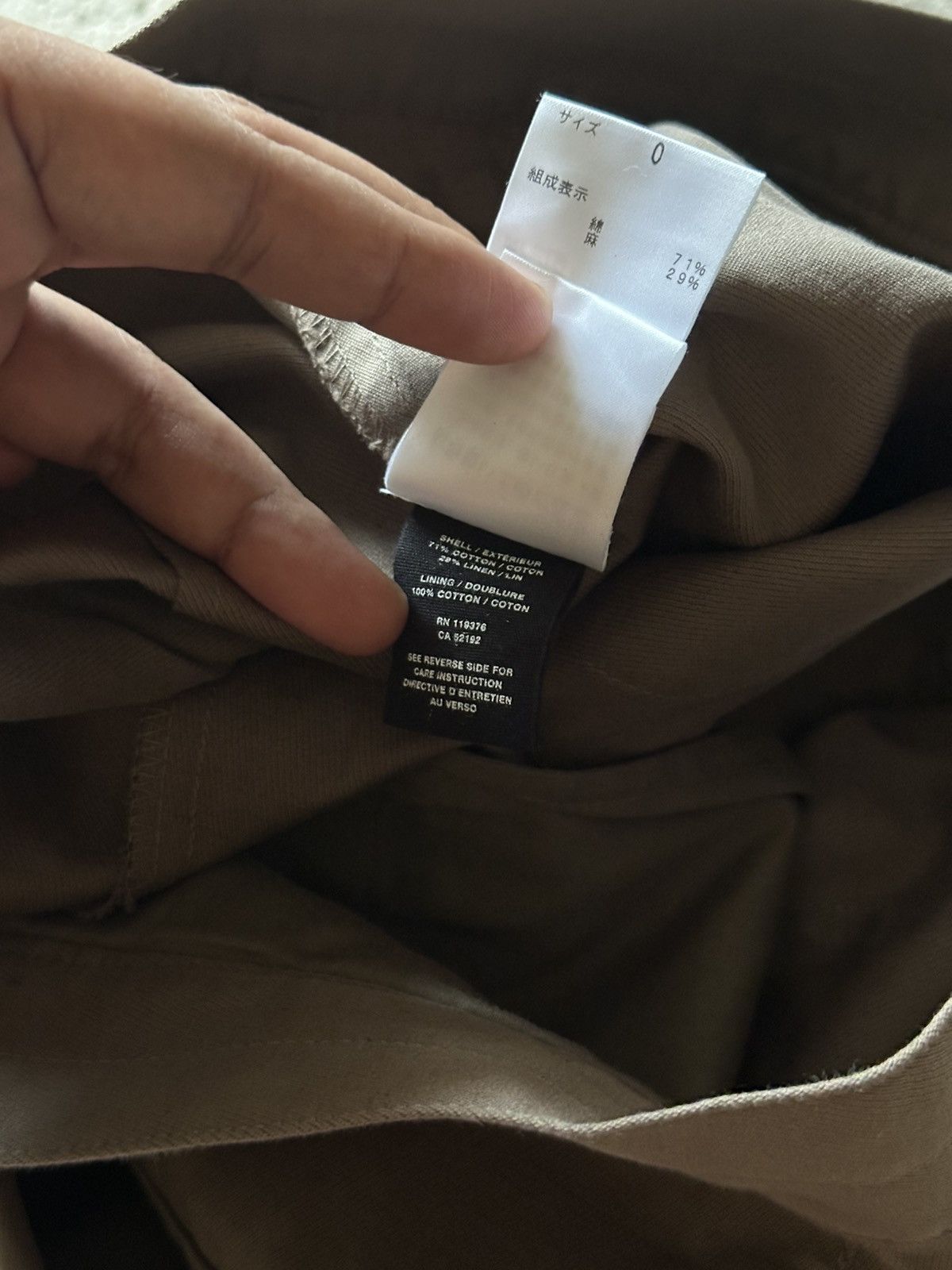 Helmut Lang SS2016 Helmut Lang Mix Linen Fatigue Balloon Pant Size US 29 - 8 Thumbnail