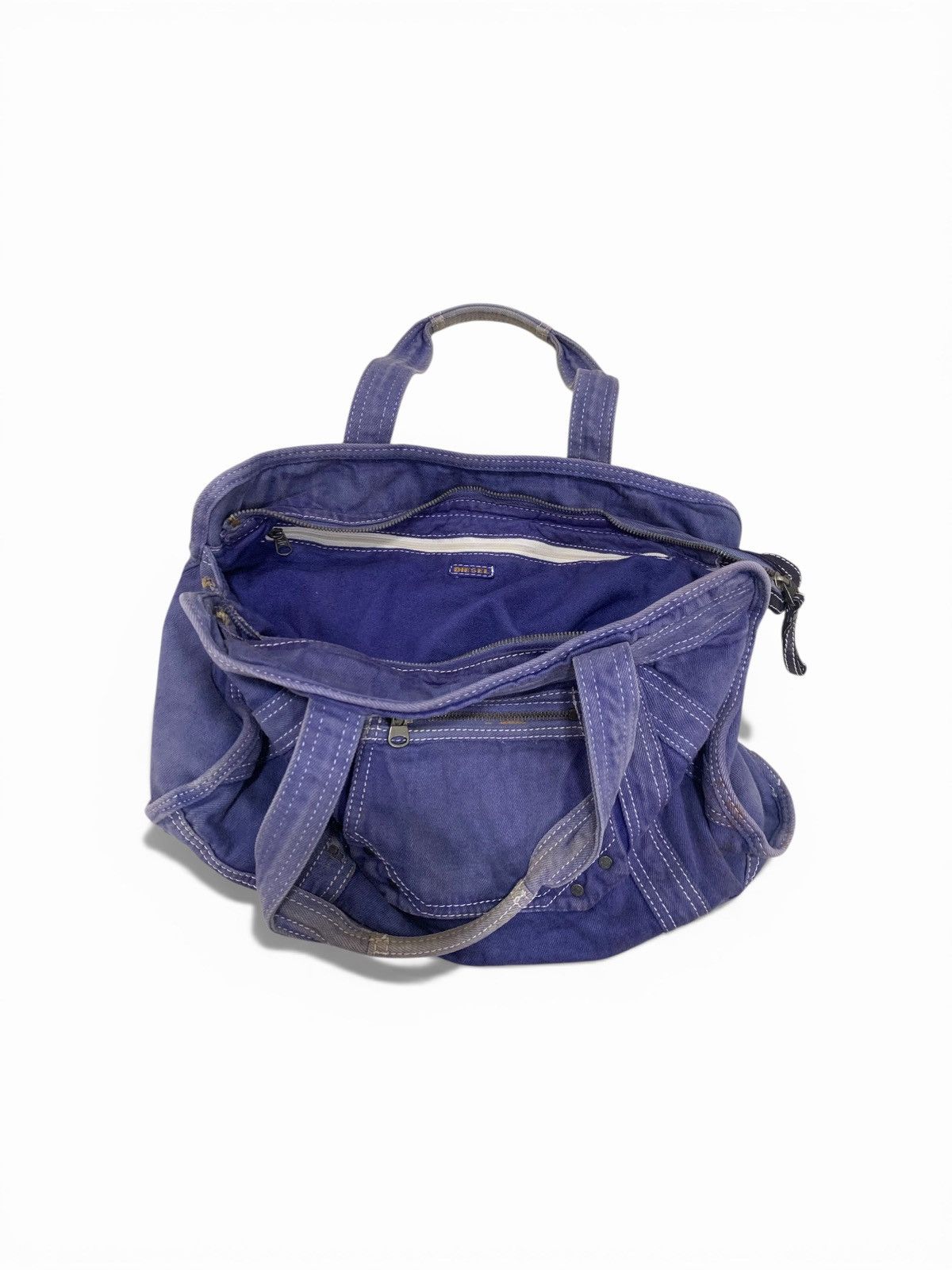 Diesel Vintage Diesel Blue Denim Duffel Bag Avant Garde Japanese Size ONE SIZE - 5 Thumbnail