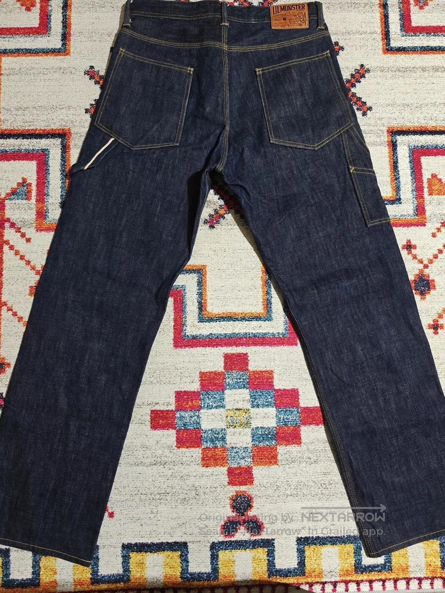 Denim Demon Lil Monster Raw Selvedge Vintage Jeans. Size US 33 - 4 Thumbnail