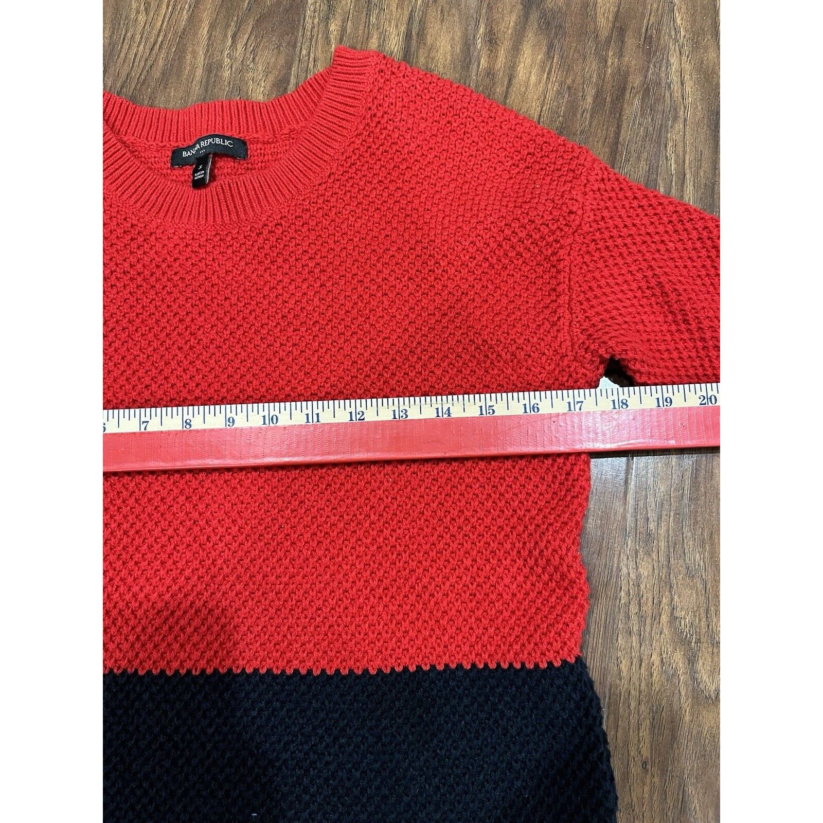 Banana Republic Banana Republic Red/Blue Knit Sweater Women’s Size Small Size S / US 4 / IT 40 - 3 Thumbnail