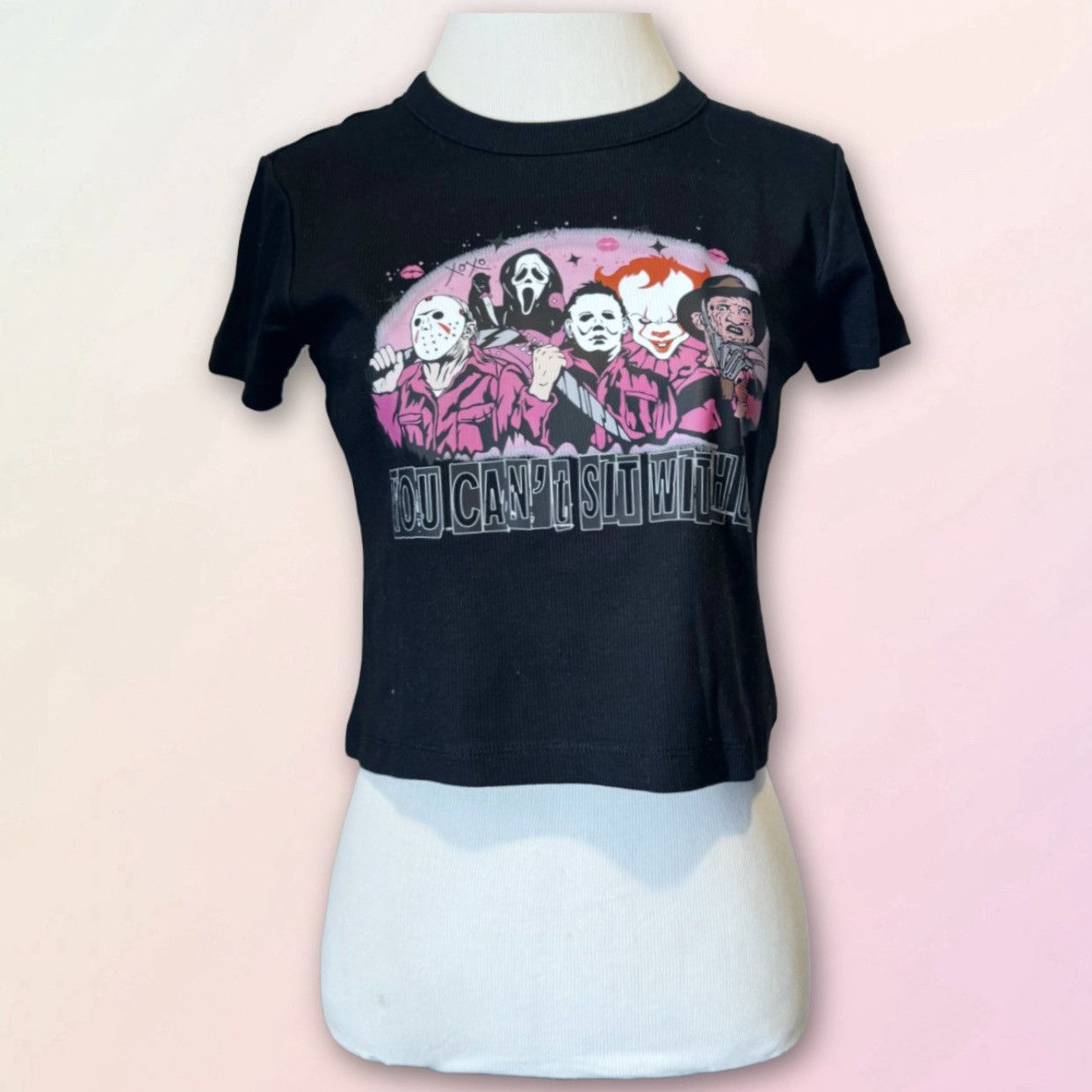 Other You Can’t Sit With Us, Halloween Theme, Cropped Baby Tee Size M / US 6-8 / IT 42-44 - 14 Thumbnail