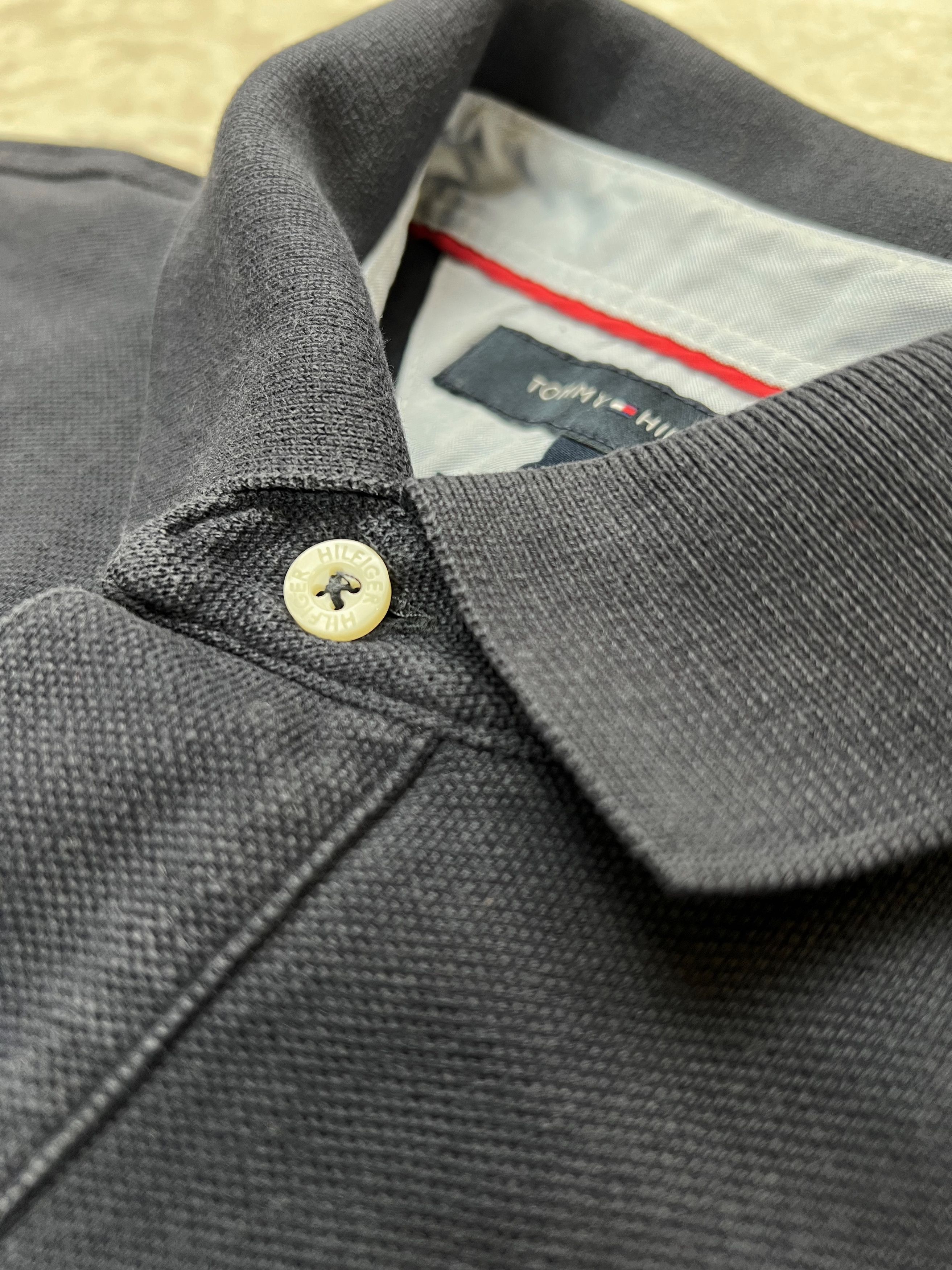 Tommy Hilfiger Tommy Hilfiger Polo Shirt Navy 40's Two Ply Cotton M-L Size US M / EU 48-50 / 2 - 5 Thumbnail