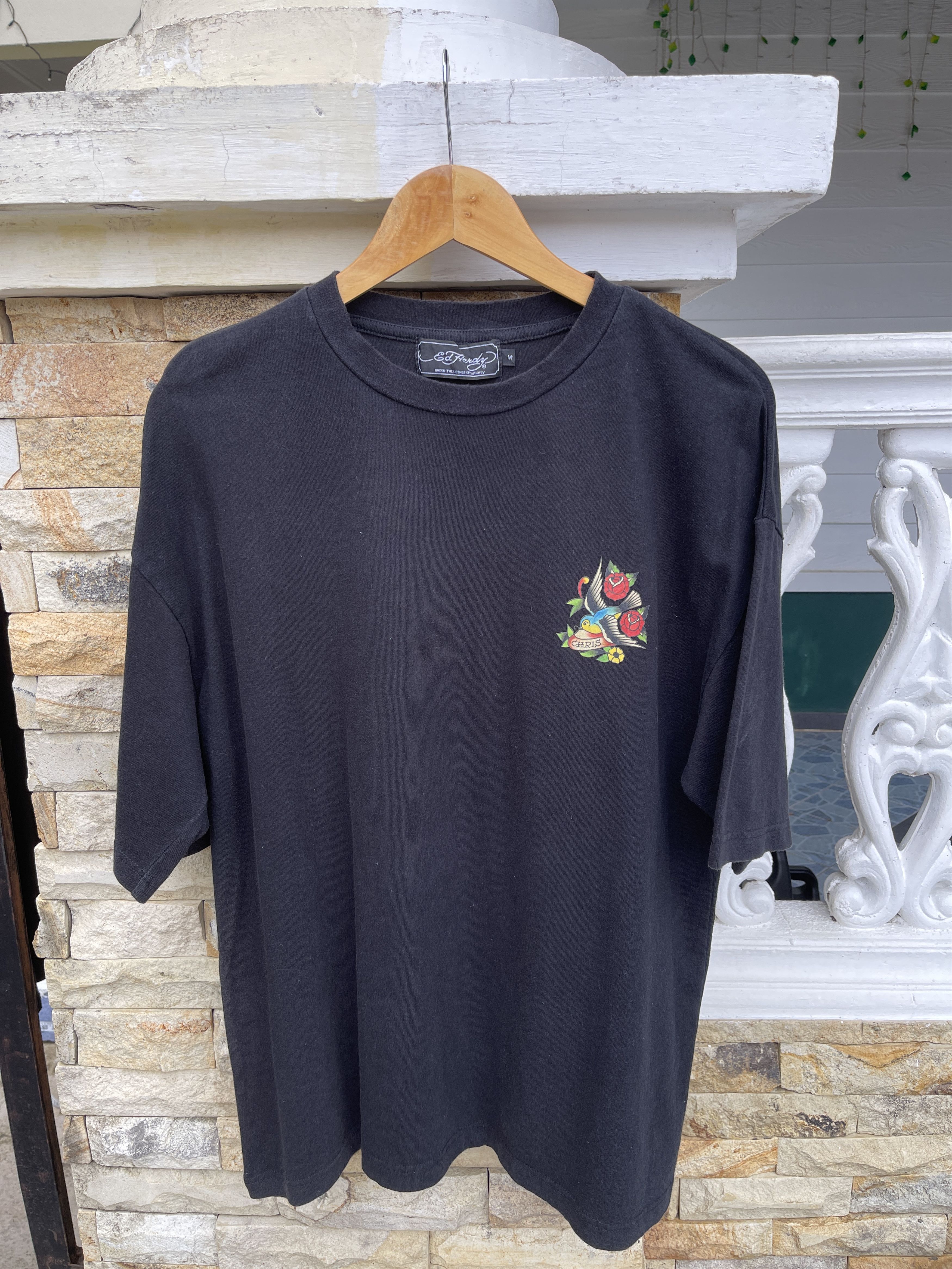 Ed Hardy Last Drop🔥Rare🔥Vintage Ed-Hardy Black T-Shirt Size US M / EU 48-50 / 2 - 2 Thumbnail