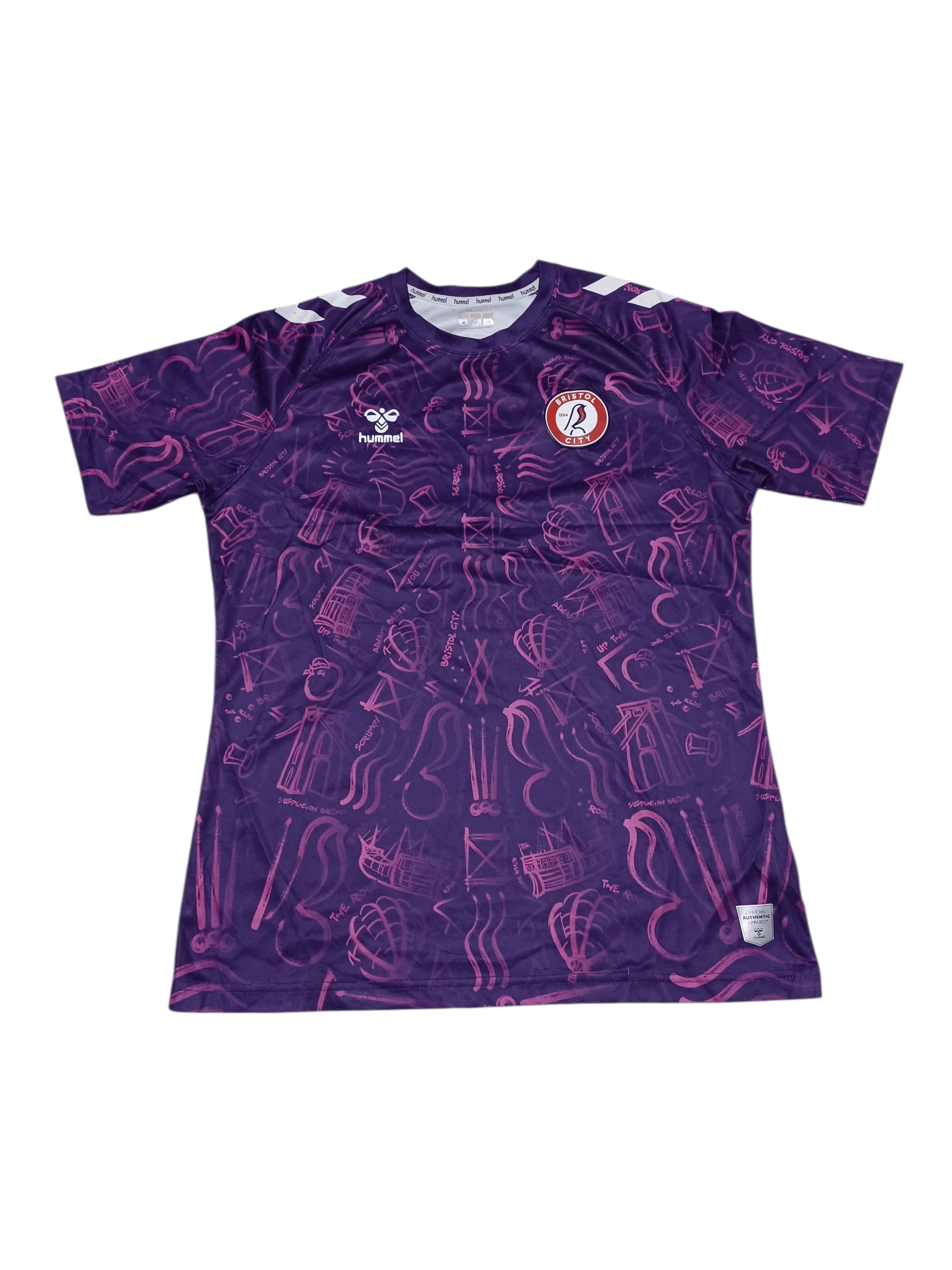 Hummel BRISTOL CITY HUMMEL FIRE VINTAGE SOCCER JERSEY FOOTBALL Size US M / EU 48-50 / 2 - 1 Thumbnail