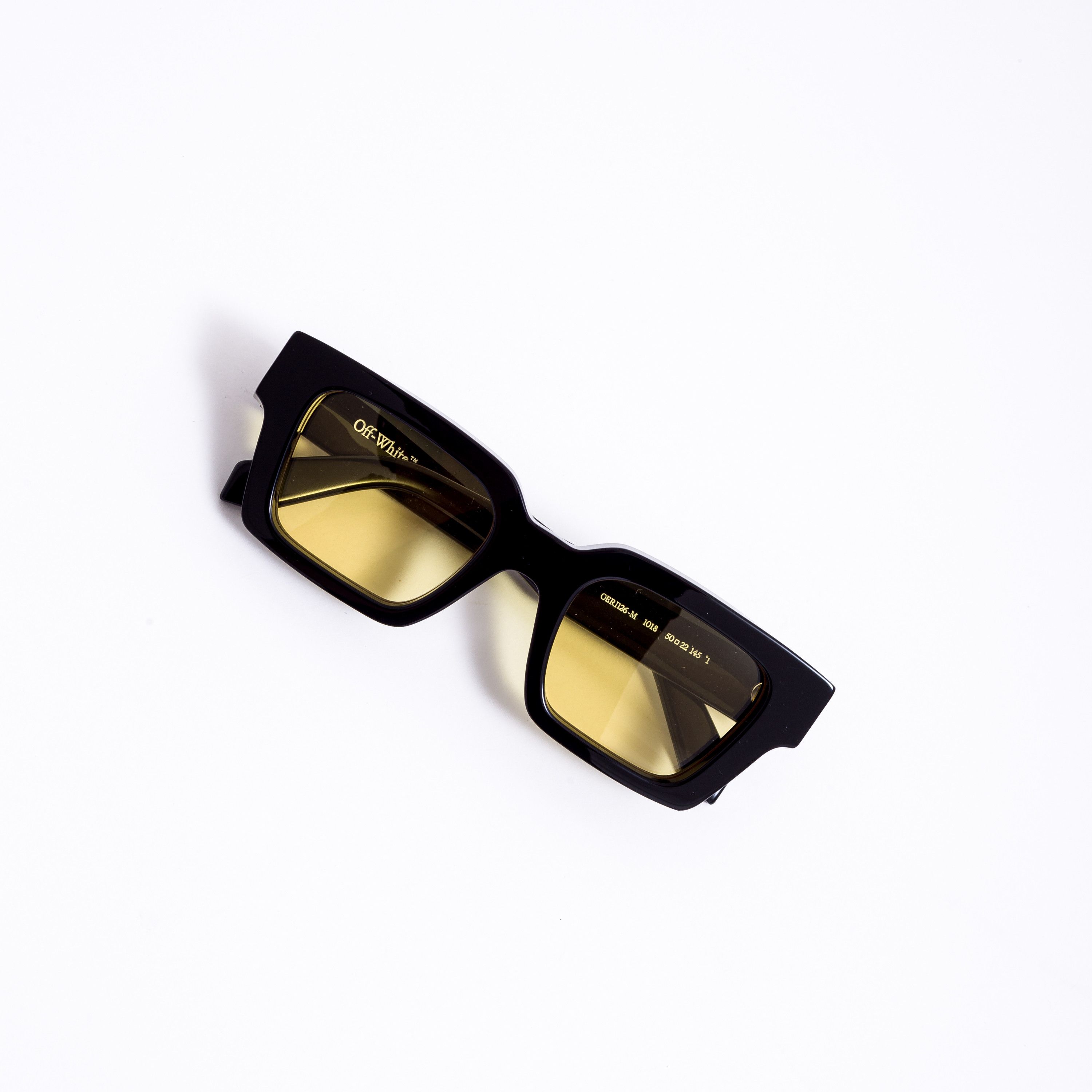 Off-White OFF WHITE Virgil Sunglasses BLACK YELLOW Size ONE SIZE - 8 Thumbnail