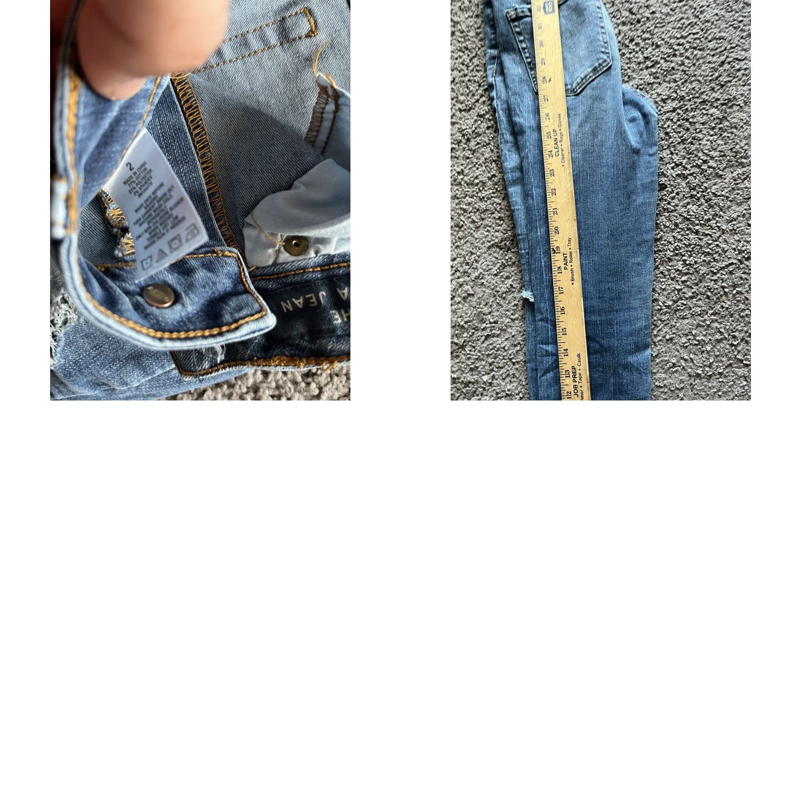 Vintage Aéropostale The Norma Jean Jeans Women's Skinny Denim 2 Blue High Rise Distressed 26 In Inseam Size 26" / US 2 / IT 38 - 8 Thumbnail