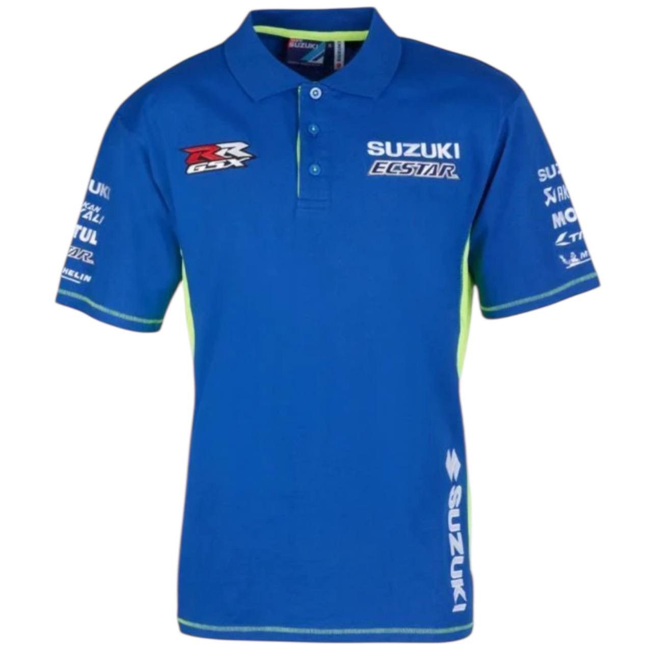 Vintage SUZUKI TEAM ECSTAR RARE RACING MERCHANDISE POLO SHIRT JERSEY Size US M / EU 48-50 / 2 - 1 Thumbnail