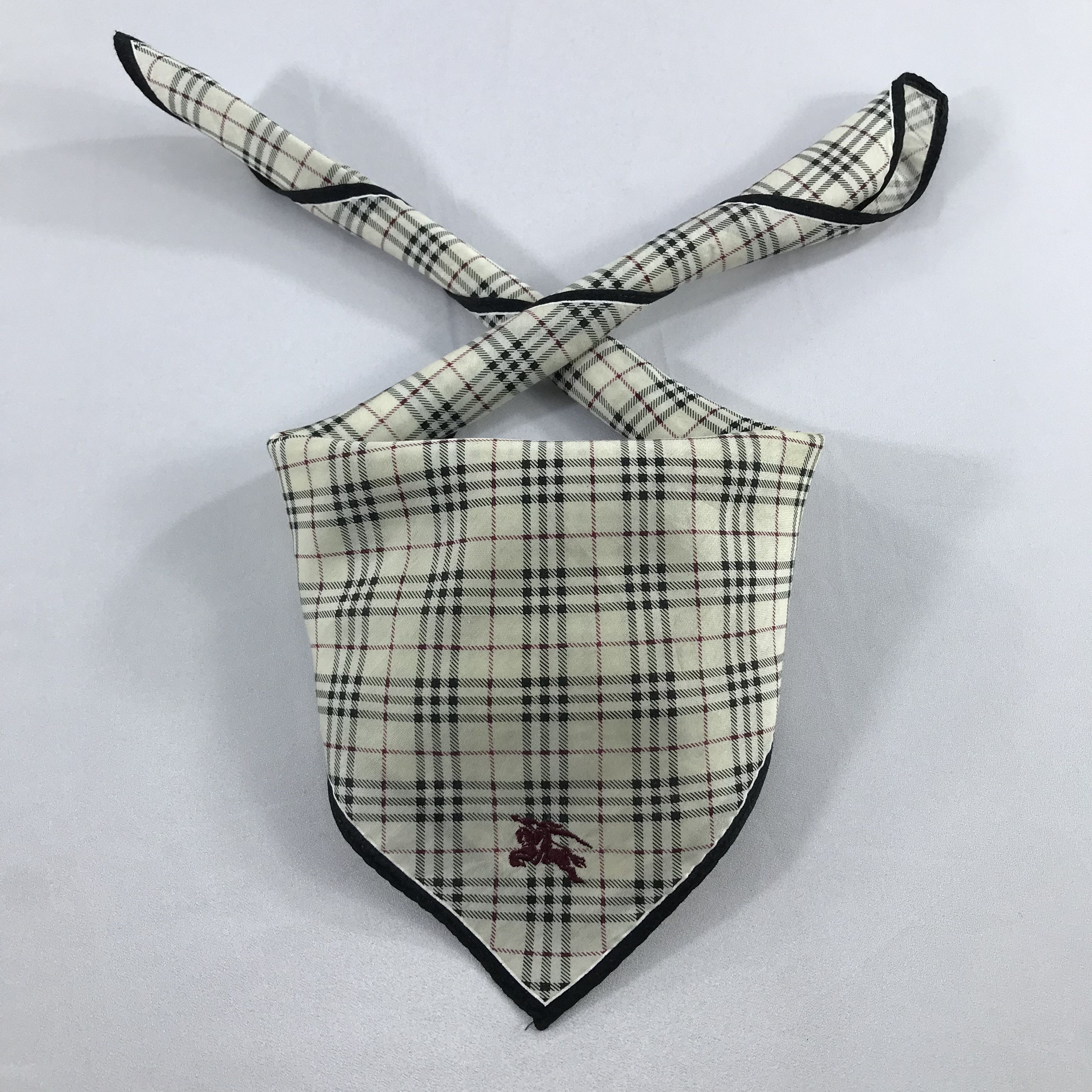 Burberry × Vintage Burberry Bandana / Handkerchief / Neckerchief - S1945 Size ONE SIZE - 3 Thumbnail