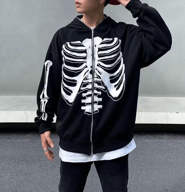 Japanese Brand Skeleton Graphic Pullover Hoodie Size US L / EU 52-54 / 3 - 1 Thumbnail