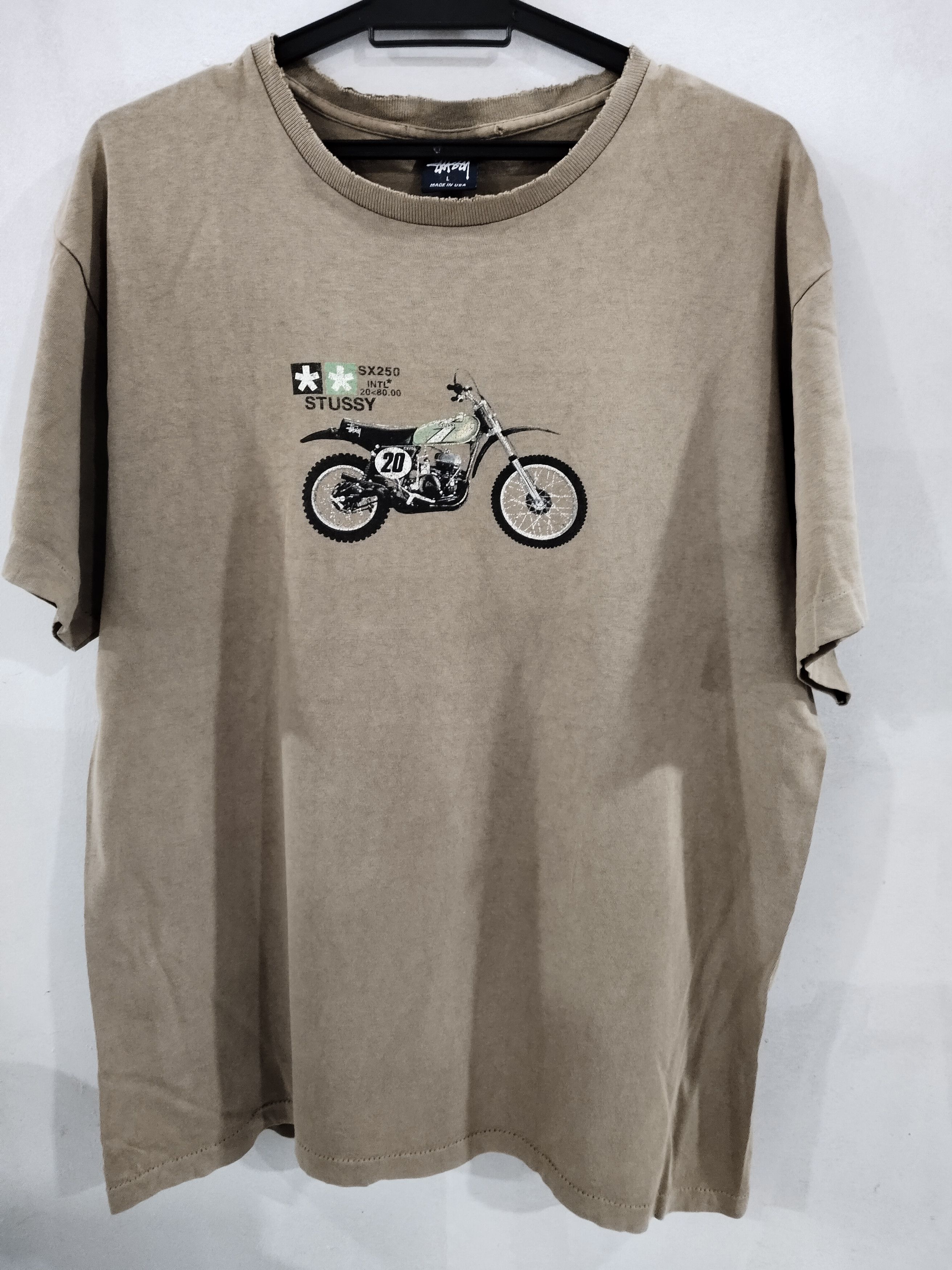 Stussy × Vintage Vintage Faded&Thrashed Stussy X Kawasaki Racing Tshirt Size US L / EU 52-54 / 3 - 1 Thumbnail