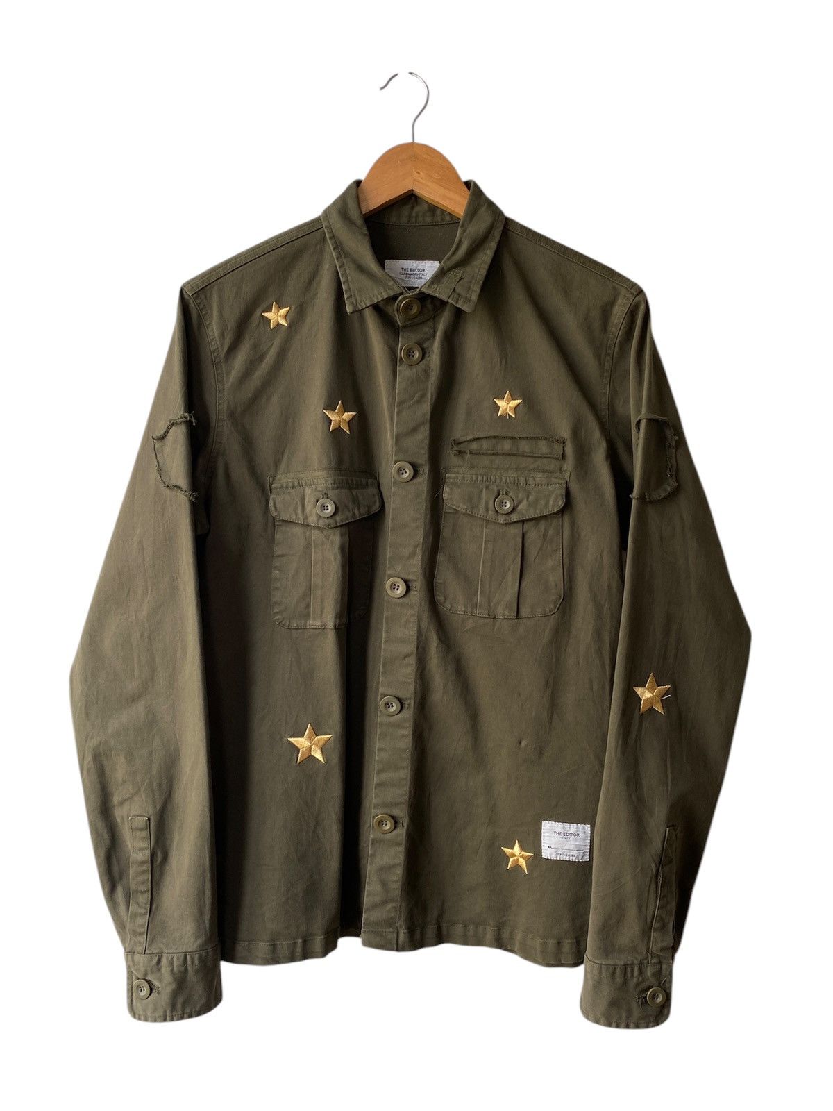Other The Editor Italy Army Design Button Up Shirt Size US L / EU 52-54 / 3 - 1 Thumbnail