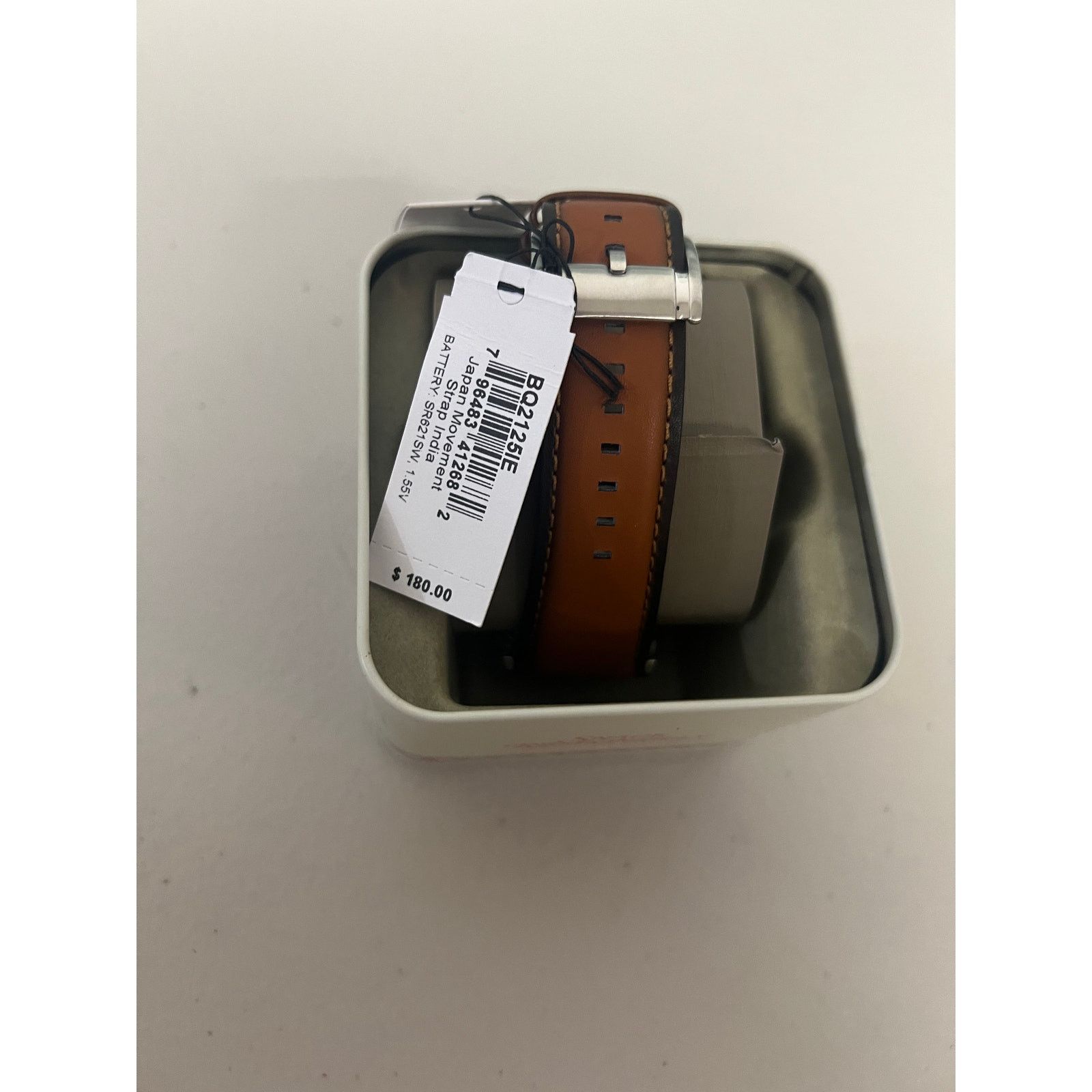 Fossil Fossil BQ2125IE Flynn Chronograph Brown Leather Men's Watch Size ONE SIZE - 6 Thumbnail