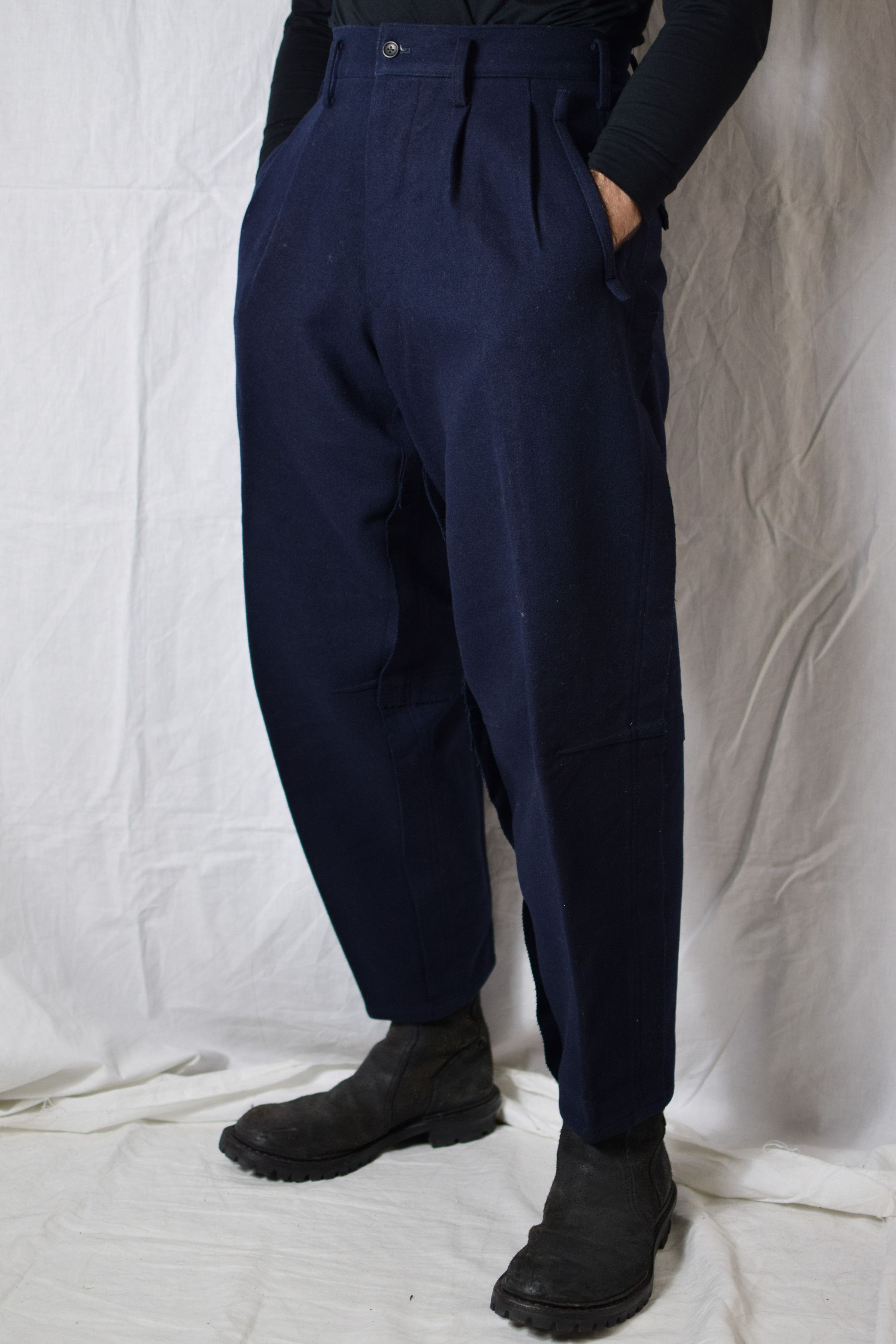 Yohji Yamamoto YYPH AW93 Wool-Linen Pants - HP-P54-111 Size US 30 / EU 46 - 4 Thumbnail