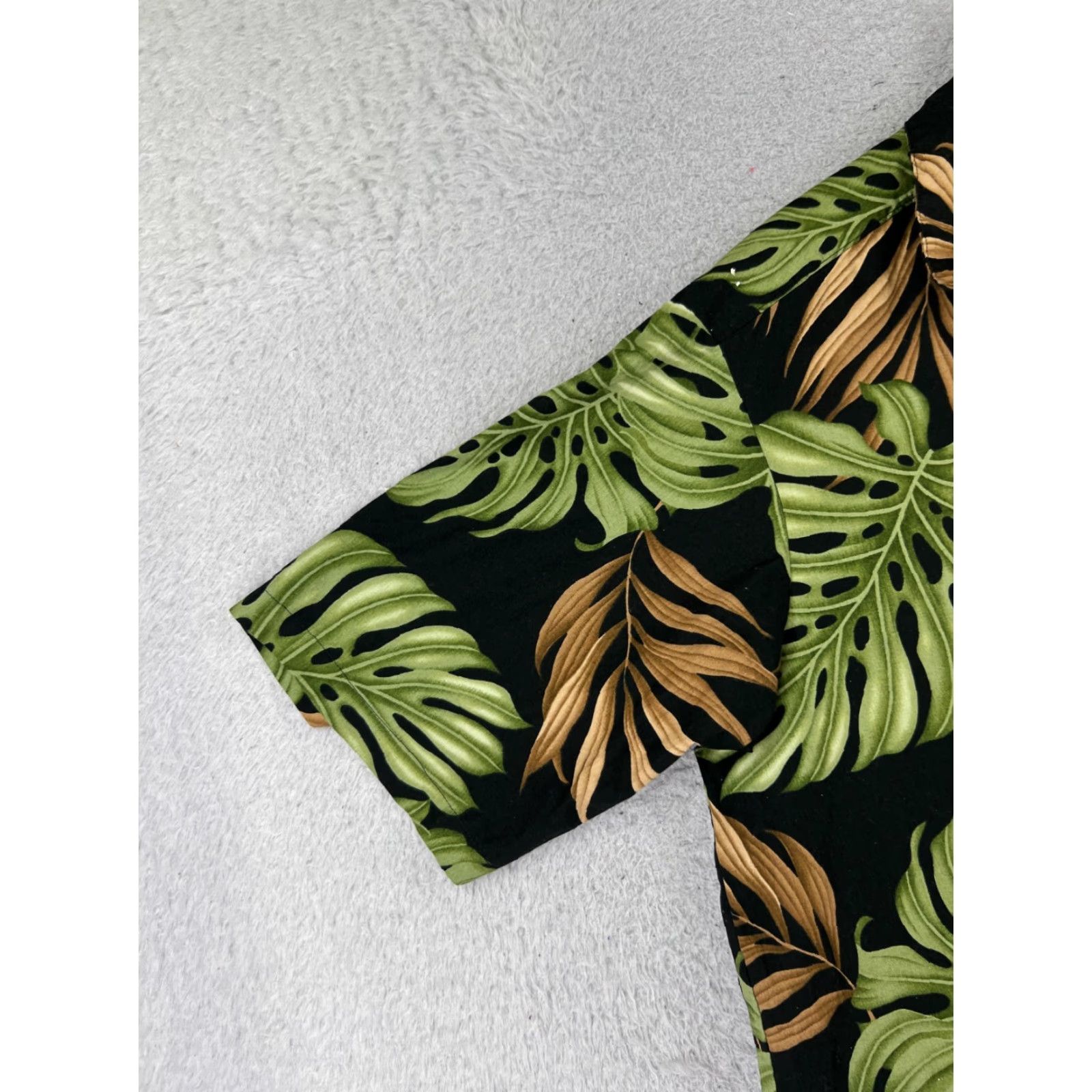 Vintage VINTAGE West Newport Threads Shirt Men Large Black Palm Floral Button Up Hawaiian Size US L / EU 52-54 / 3 - 3 Thumbnail
