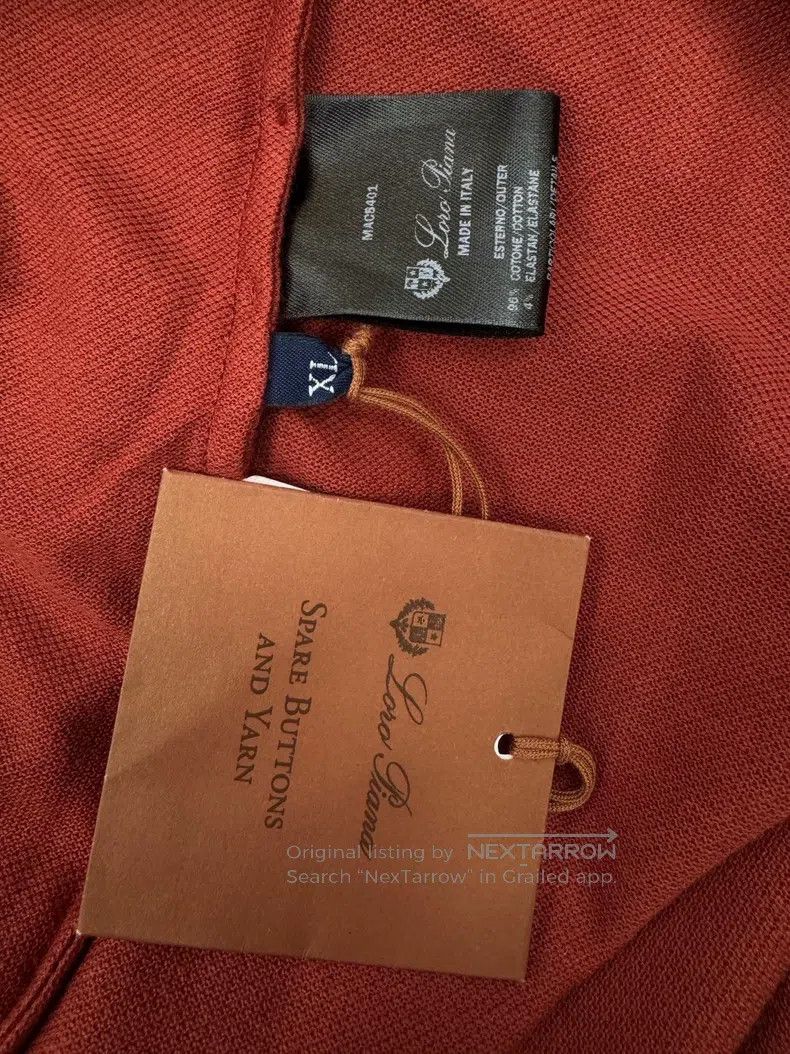 Loro Piana Loro Piana Men's Red Striped Short Sleeve Polo Shirt Size US XL / EU 56 / 4 - 6 Thumbnail