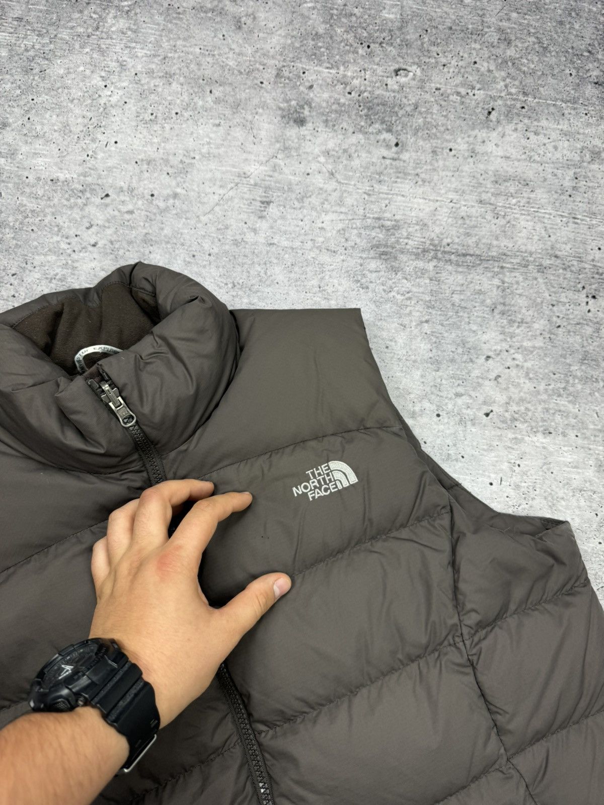 The North Face × Vintage Vintage Y2K The North Face 700 Down Brown Puffer Vest Jacket Size L / US 10 / IT 46 - 8 Thumbnail
