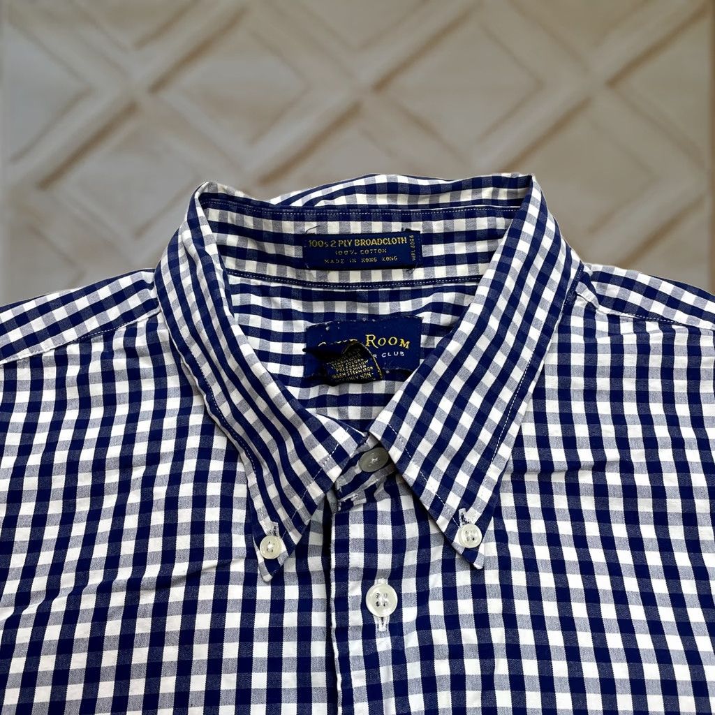 Club Room Club Room Mens Plaid Long Sleeve Shirt - Premium Quality Cotton - Business, Casual, Formal, Party/Cocktail, Travel, Wedding - 56in Chest, Blue Size US XXL / EU 58 / 5 - 1 Thumbnail