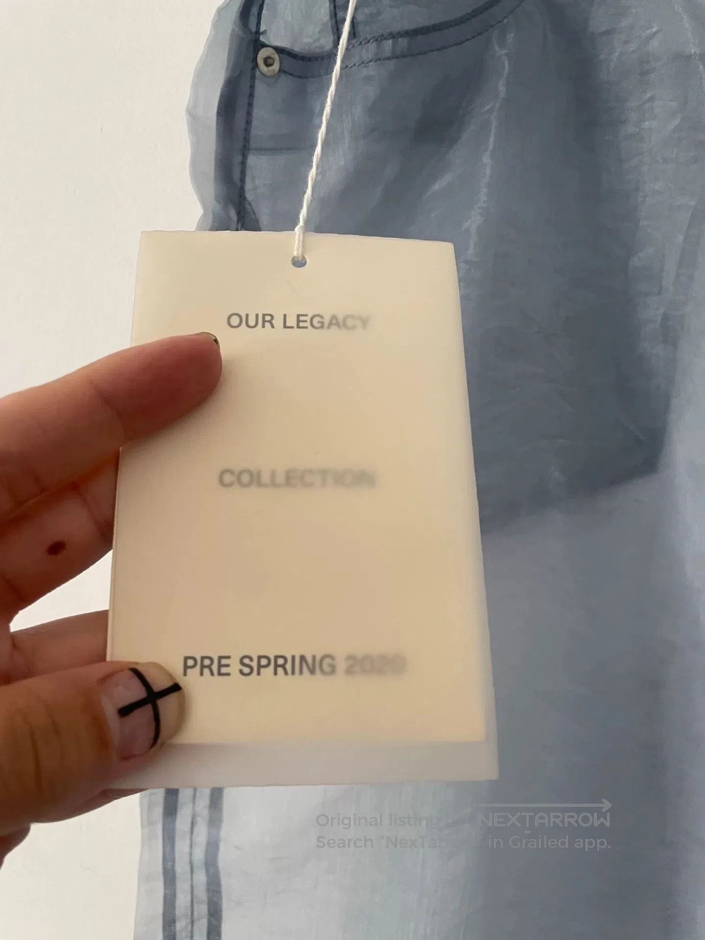 Our Legacy transparent denim pants for layering. Size US 40 / EU 56 - 5 Thumbnail