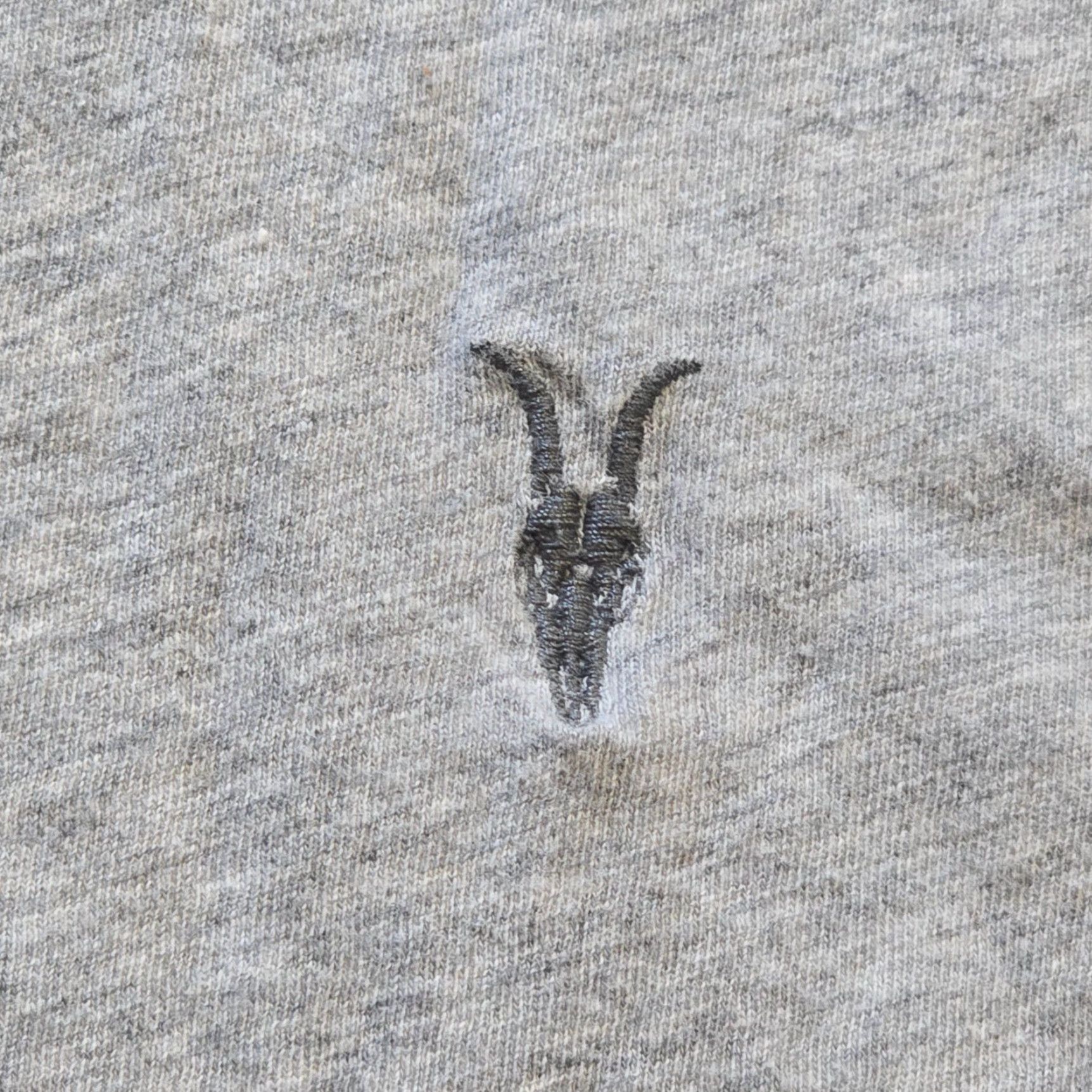 Allsaints AllSaints Top Women's Large Gray Round Neck Long Sleeve Logo Capsule Lounge Shirt Size L / US 10 / IT 46 - 3 Thumbnail