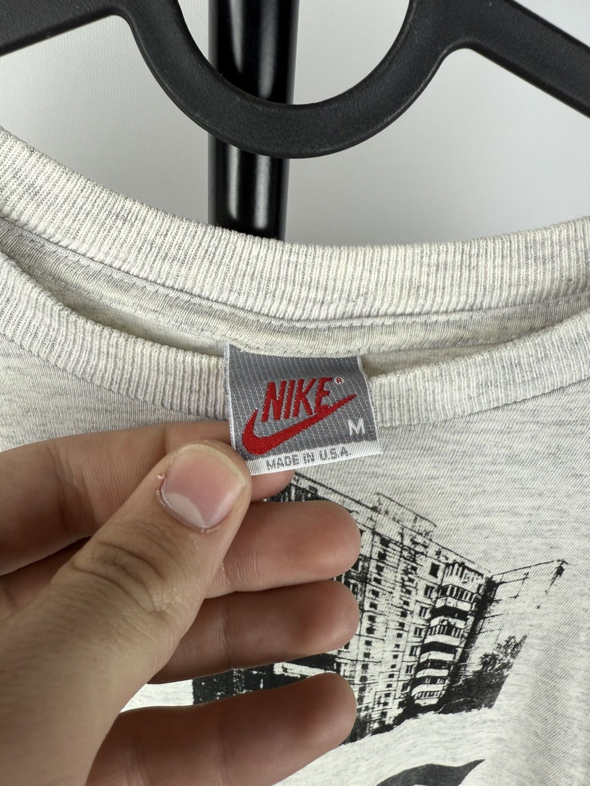 Nike × Vintage 80s🔥 Nike City Faces Custom T Shirt VNTG Opium Mens Size US M / EU 48-50 / 2 - 3 Thumbnail