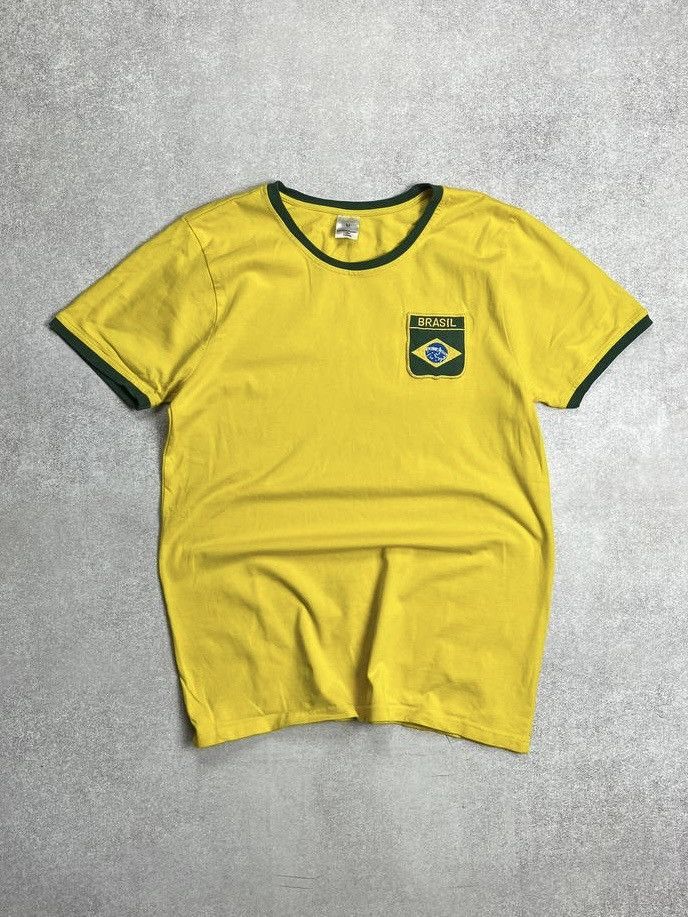 Vintage VINTAGE 90’s BRAZIL T-SHIRT 🇧🇷 Size US M / EU 48-50 / 2 - 1 Thumbnail