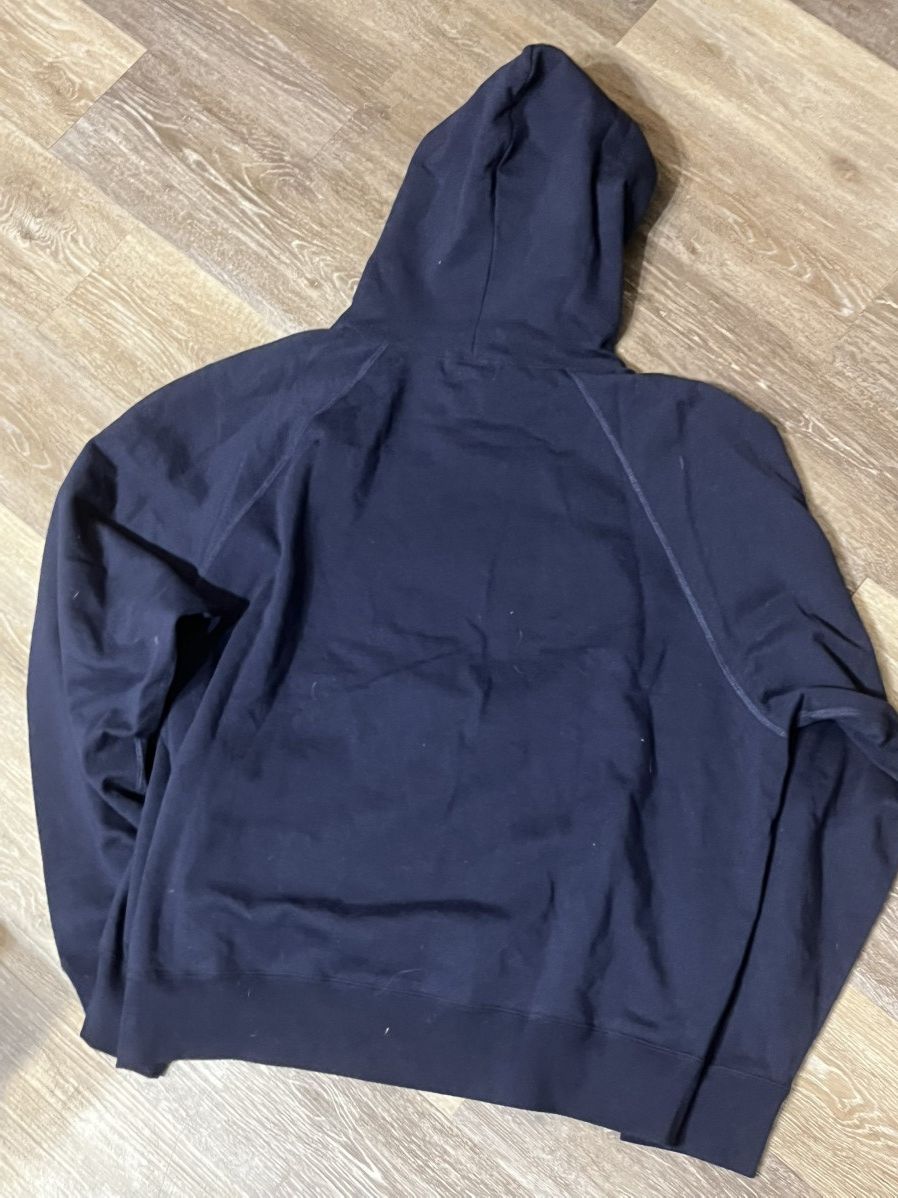 Bape Navy A Bathing Ape Relaxed Flame Head Pullover Hoodie Size US XL / EU 56 / 4 - 4 Thumbnail