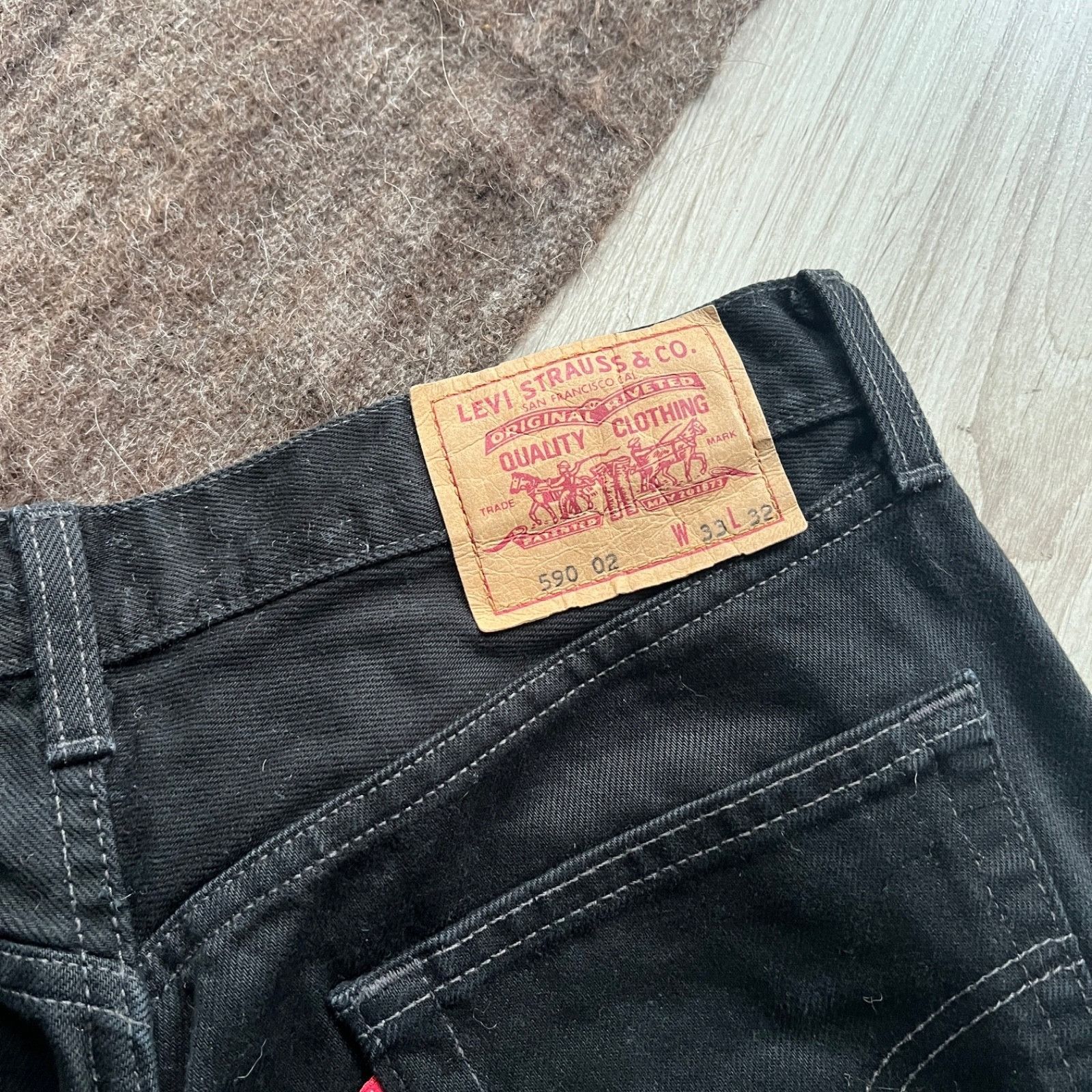 Levi's Levi’s 590 Vintage 90s Straight Denim Jeans 9624AC Size US 32 / EU 48 - 6 Thumbnail