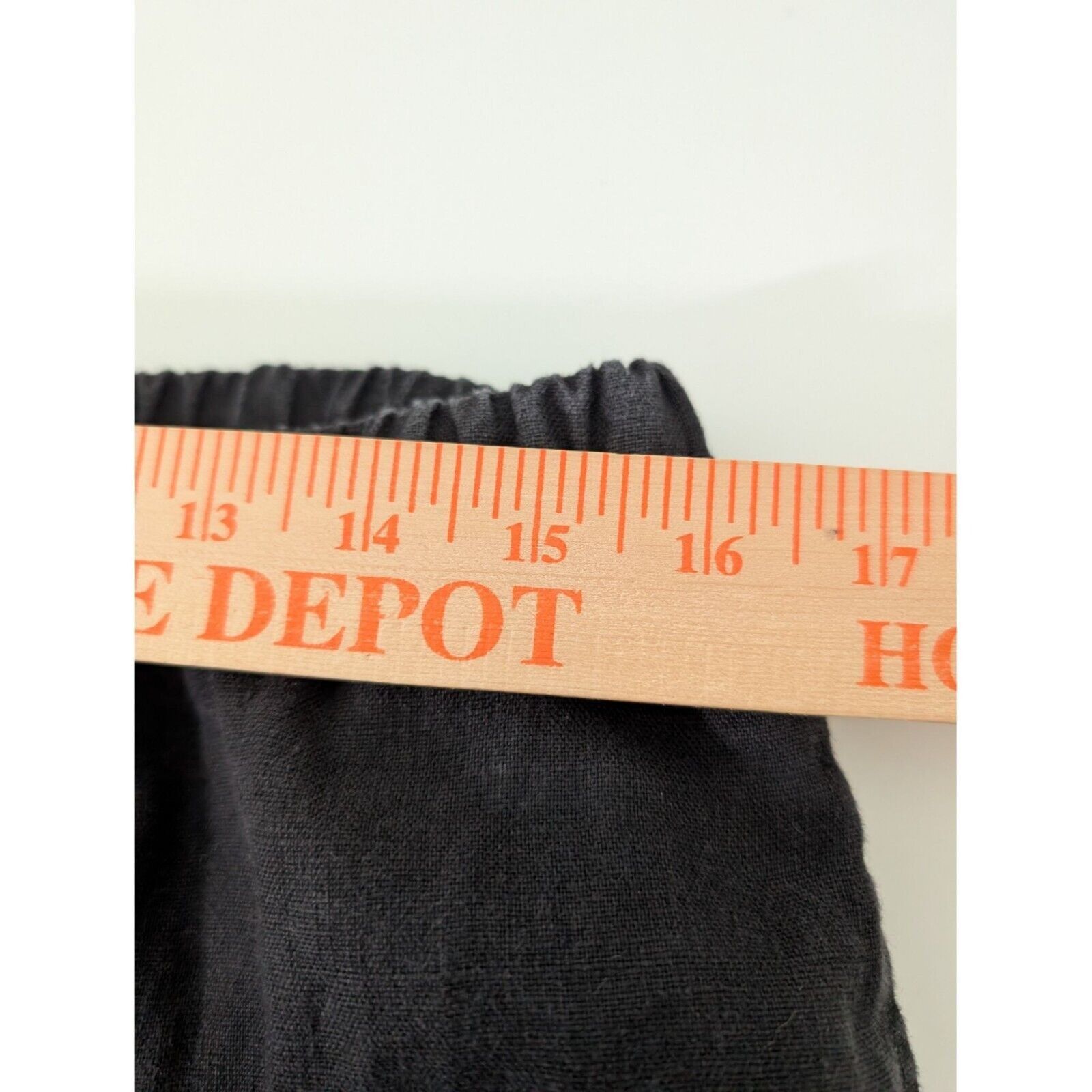 Designer J Jill Linen Pull On Pants Womens Size Large Black Elastic Size 32" / US 10 / IT 46 - 9 Thumbnail
