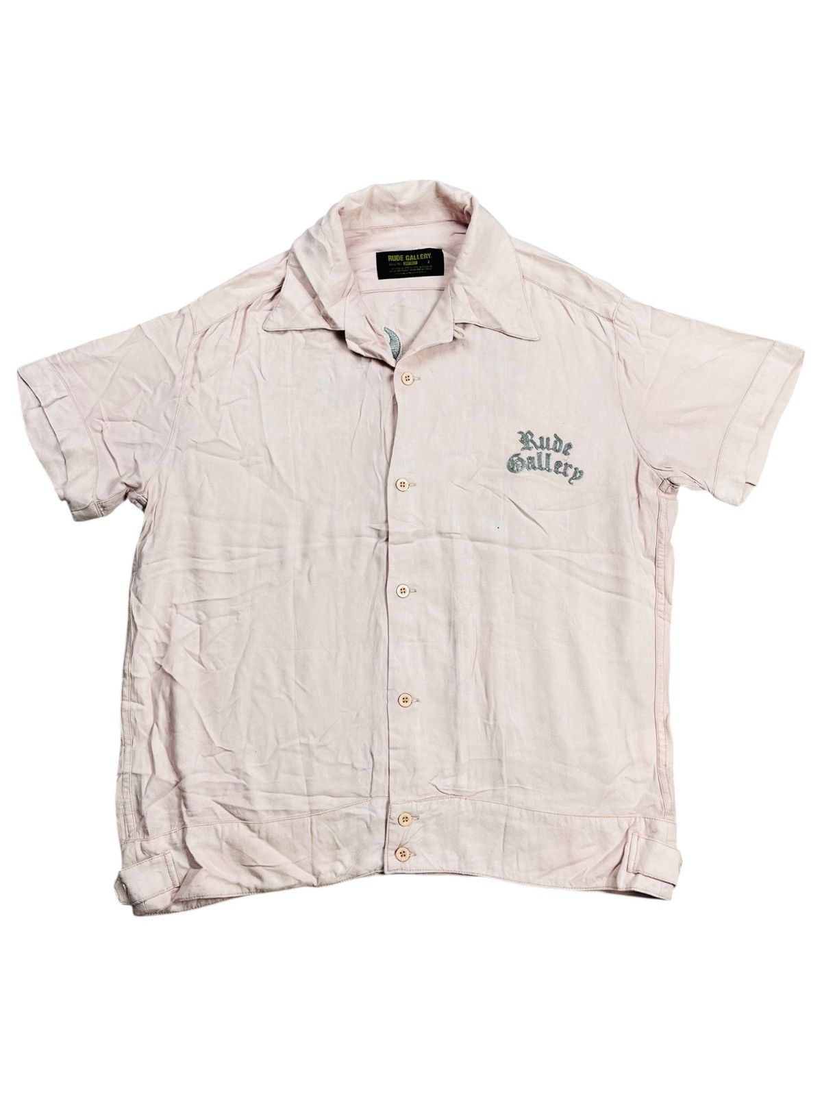 Hysteric Glamour 2000s Rude Gallery - Love & Hate Boxy Pink Shirt Size US M / EU 48-50 / 2 - 2 Thumbnail
