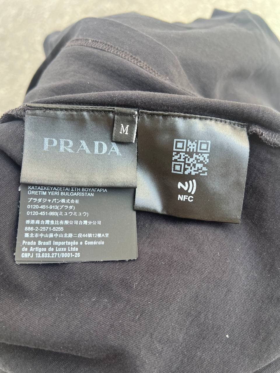 Prada Prada Embroidered logo t-shirt Size US M / EU 48-50 / 2 - 5 Thumbnail