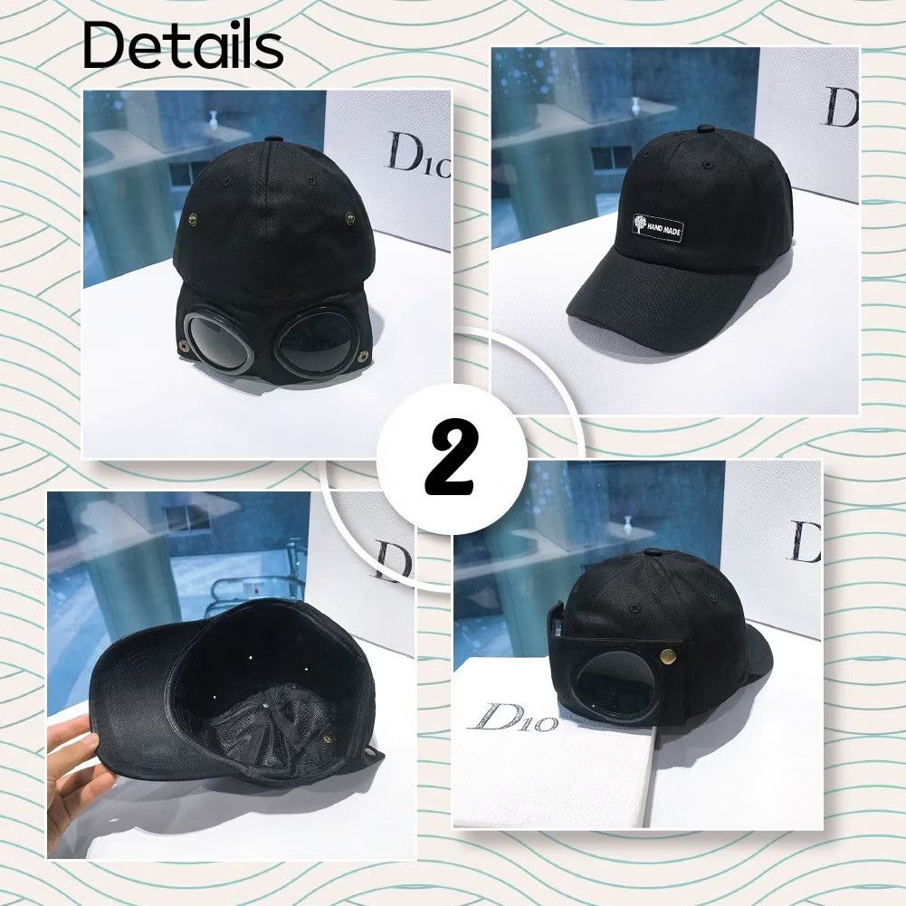 Japanese Brand Casual black baseball goggles cap Size ONE SIZE - 2 Thumbnail