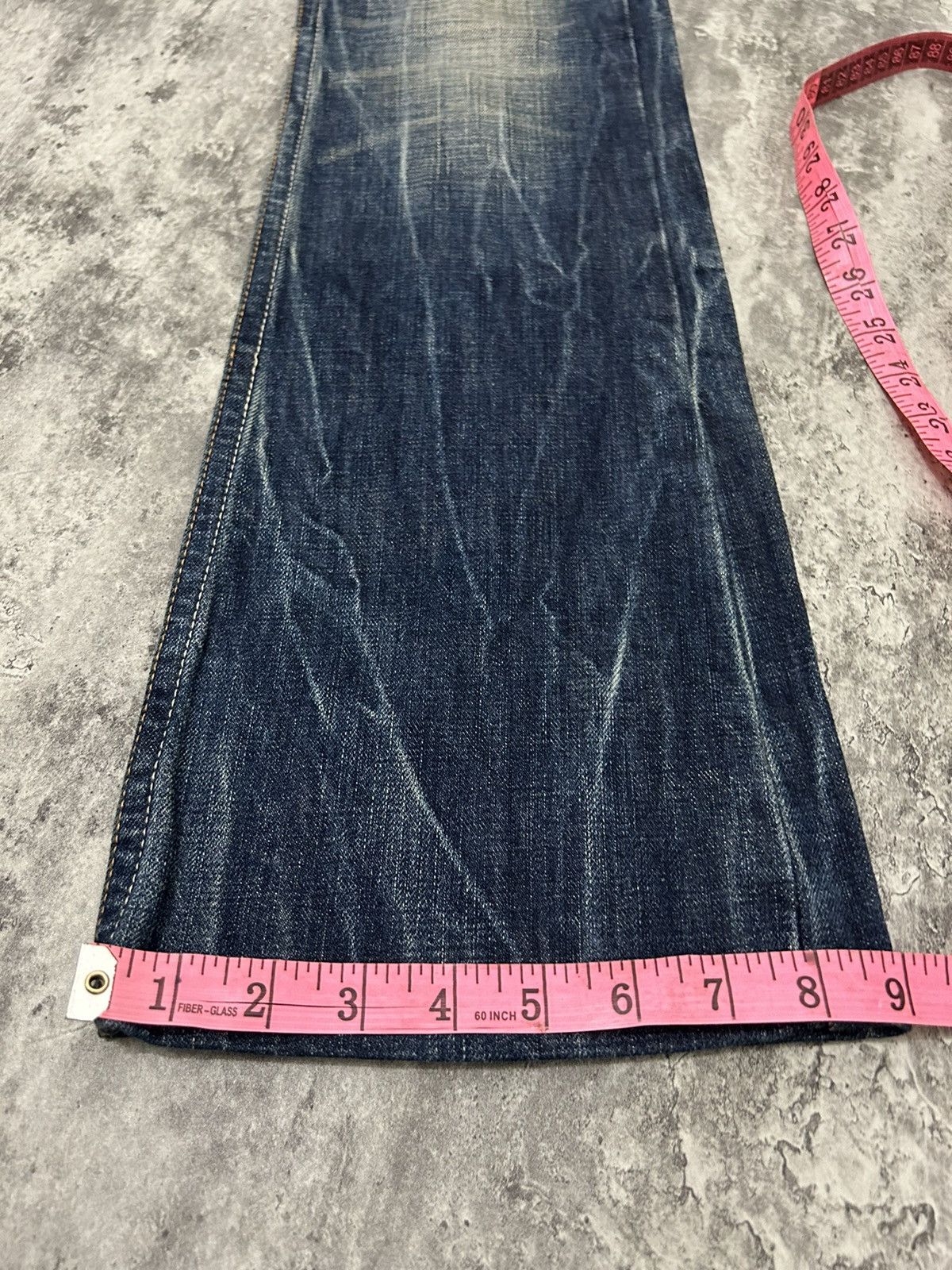 If Six Was Nine × Le Grande Bleu (L.G.B.) × Tornado Mart Red Pepper Gold Label Acid Wash Flare Jeans Size US 28 / EU 44 - 22 Thumbnail