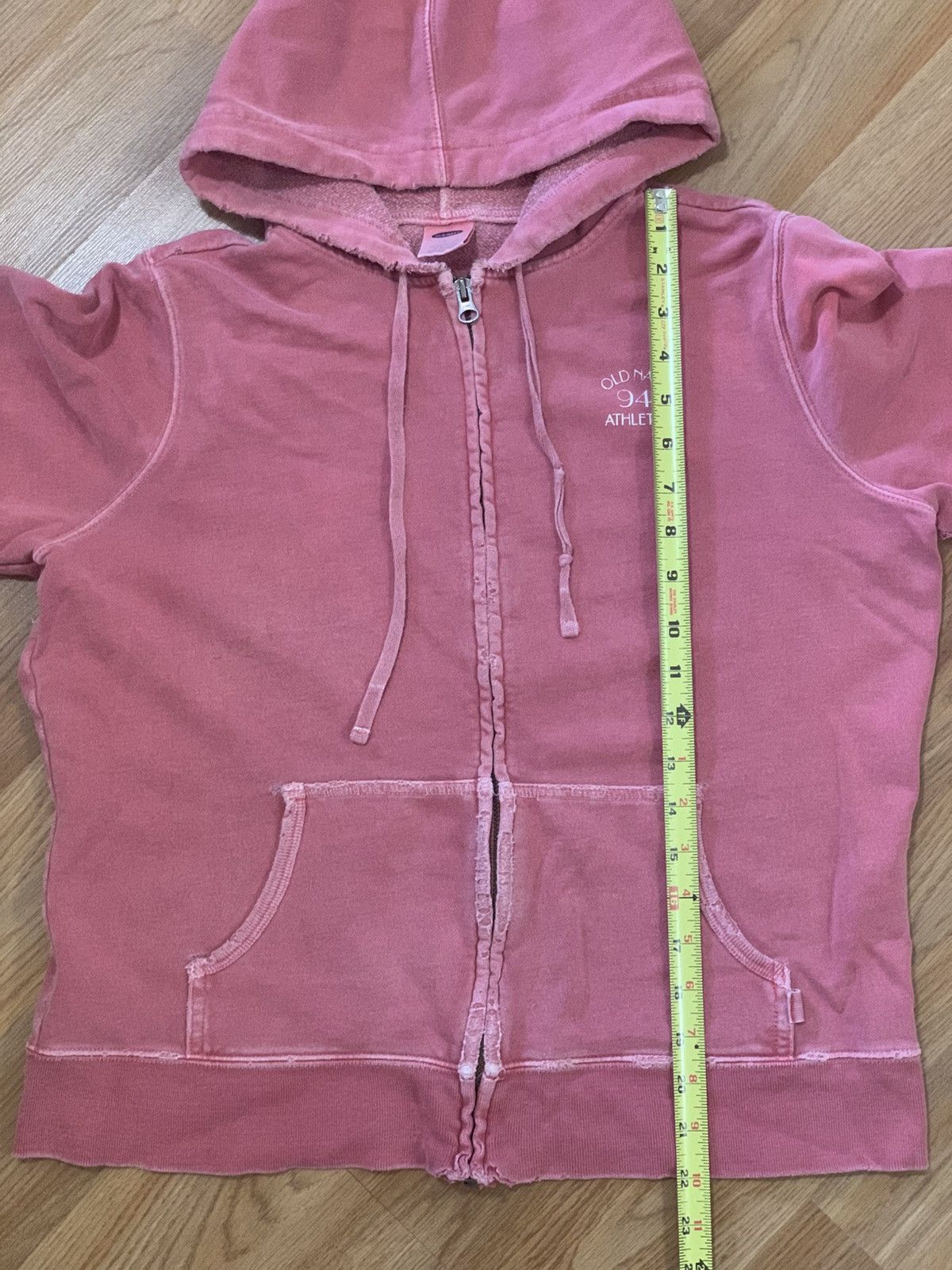 Old Navy Sz L- Vtg Old Navy Garment Dyed Hoodie Faded Distressed Y2K Size L / US 10 / IT 46 - 8 Thumbnail