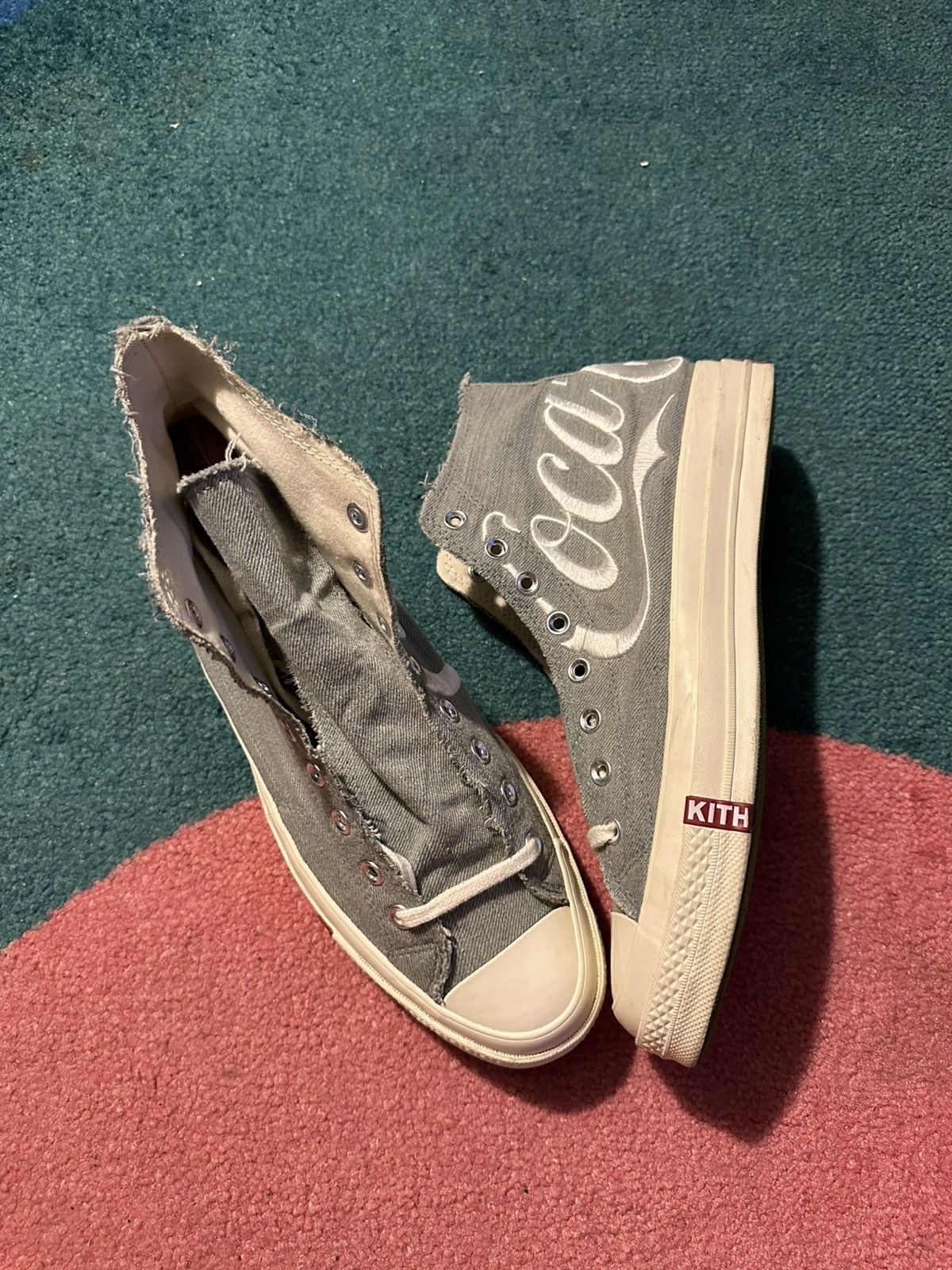Coca Cola × Converse × Kith Kith Converse Coca Cola Denim Chuck Taylor All Star Size US 11 / EU 44 - 1 Thumbnail