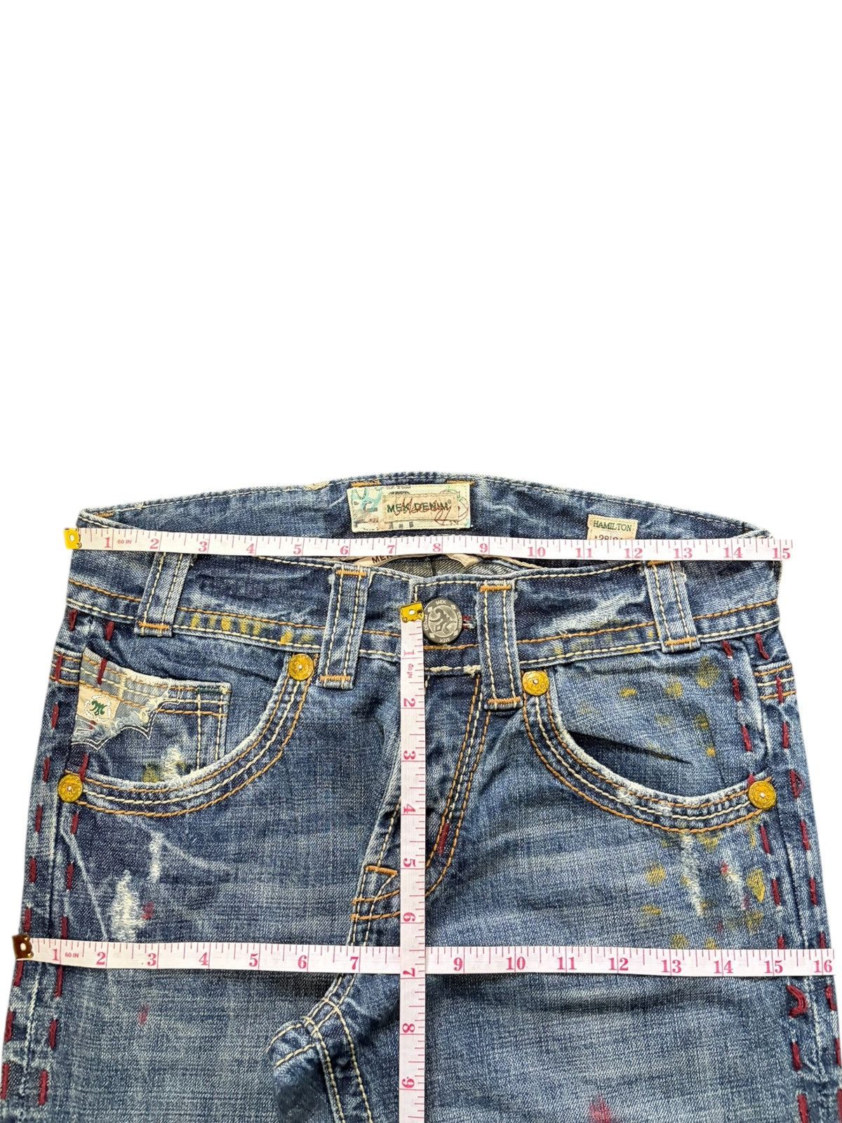 Ksubi Vintage Japanese Brand Paint Splattered Distressed Jeans Size US 29 - 6 Thumbnail