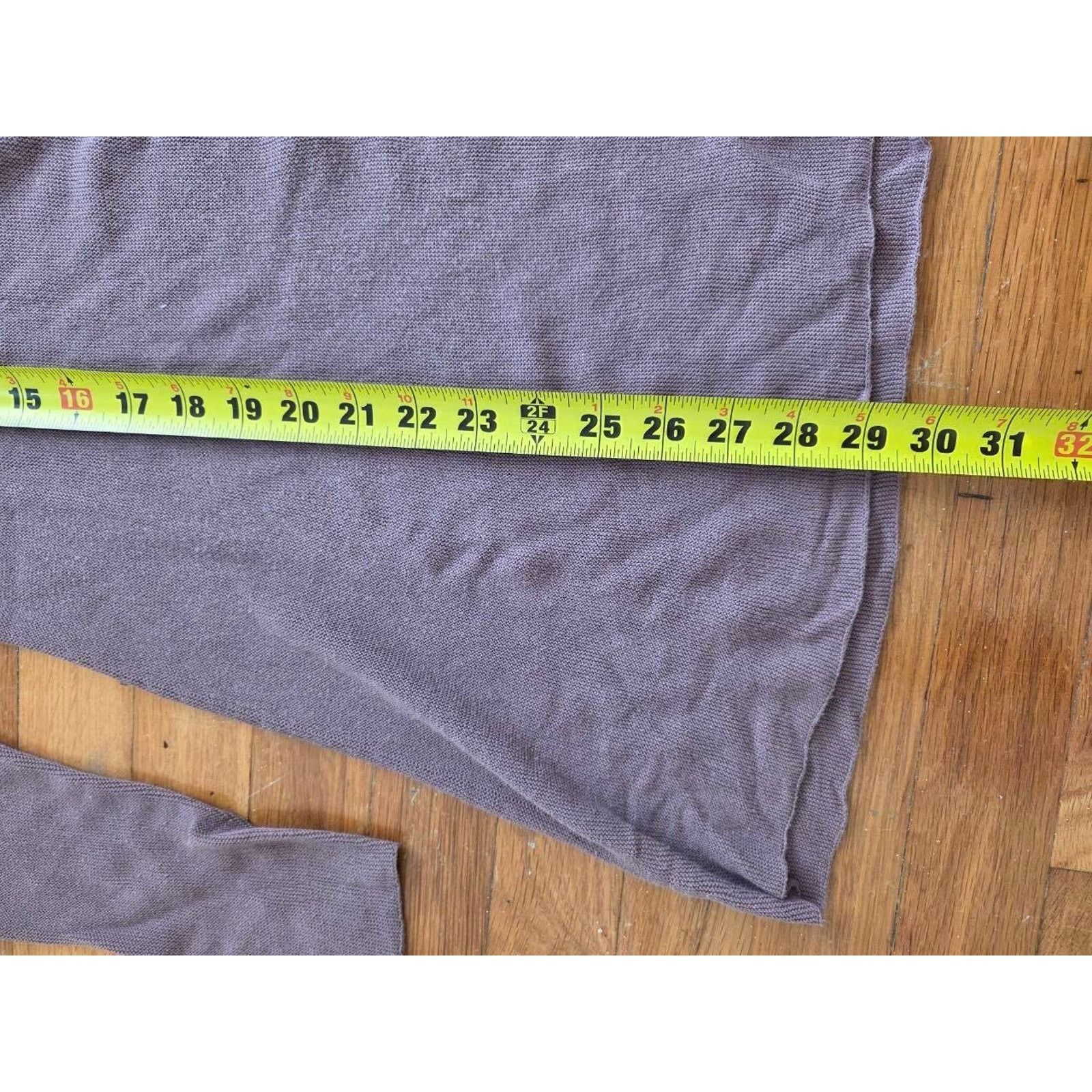 & Other Stories Peruvian Neck Knit 100% Pima Cotton Purple S A001070 Size S / US 4 / IT 40 - 7 Thumbnail