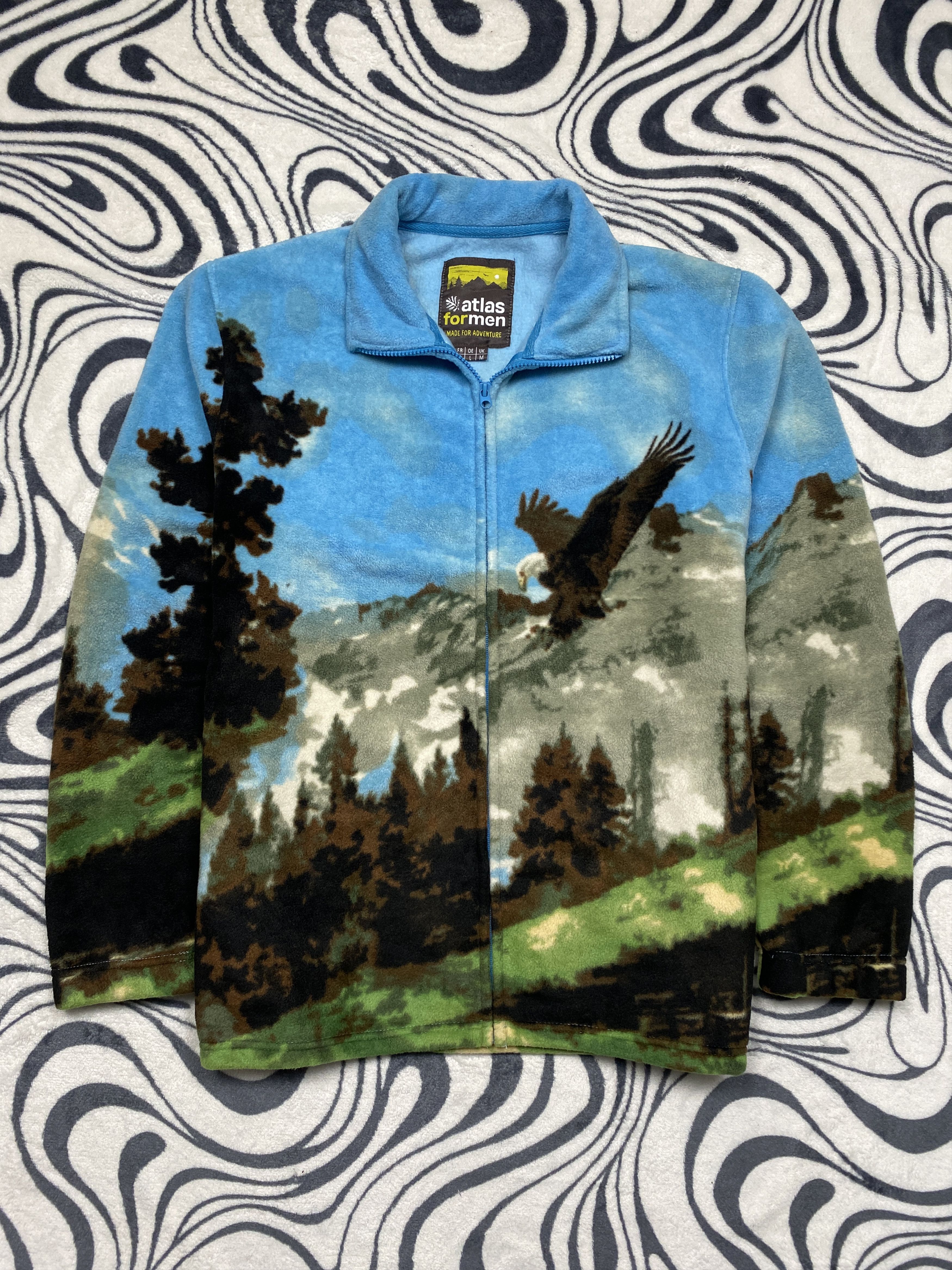 Vintage Vintage EAGLE Animal Print Fleece Jacket Size US L / EU 52-54 / 3 - 1 Thumbnail